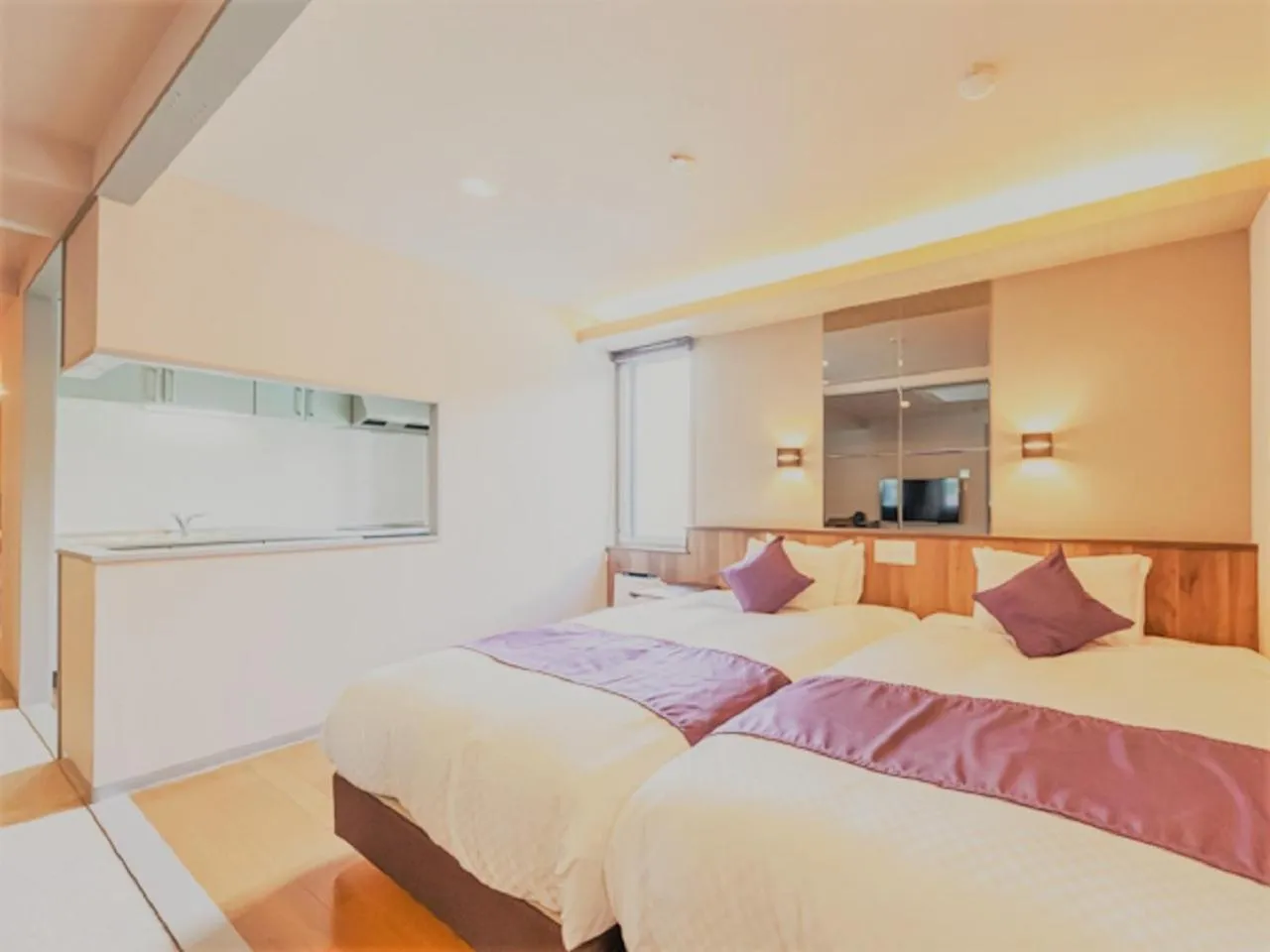 Bed in LiVEMAX RESORT Kusatsu Onsen