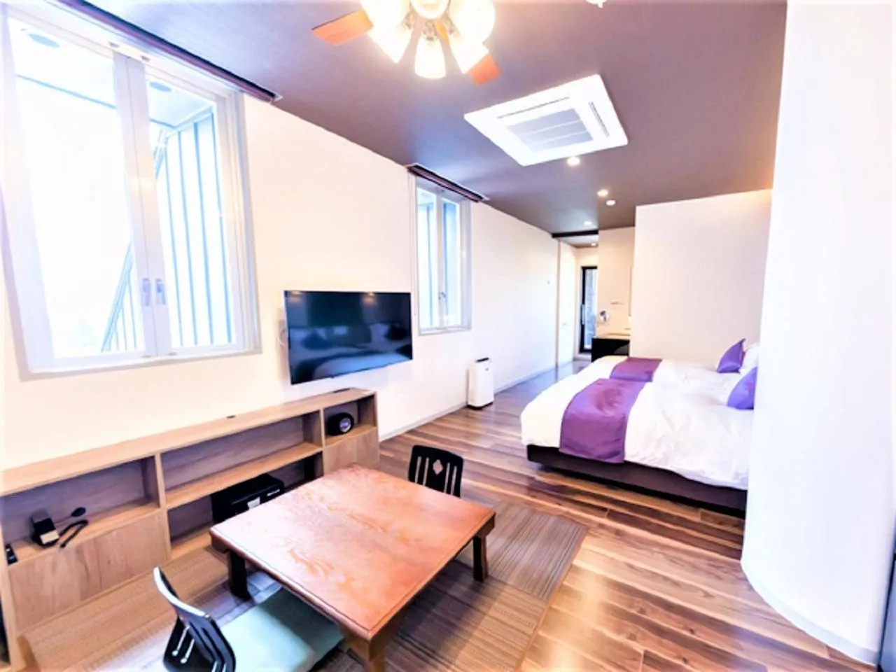 Bed in LiVEMAX RESORT Kusatsu Onsen