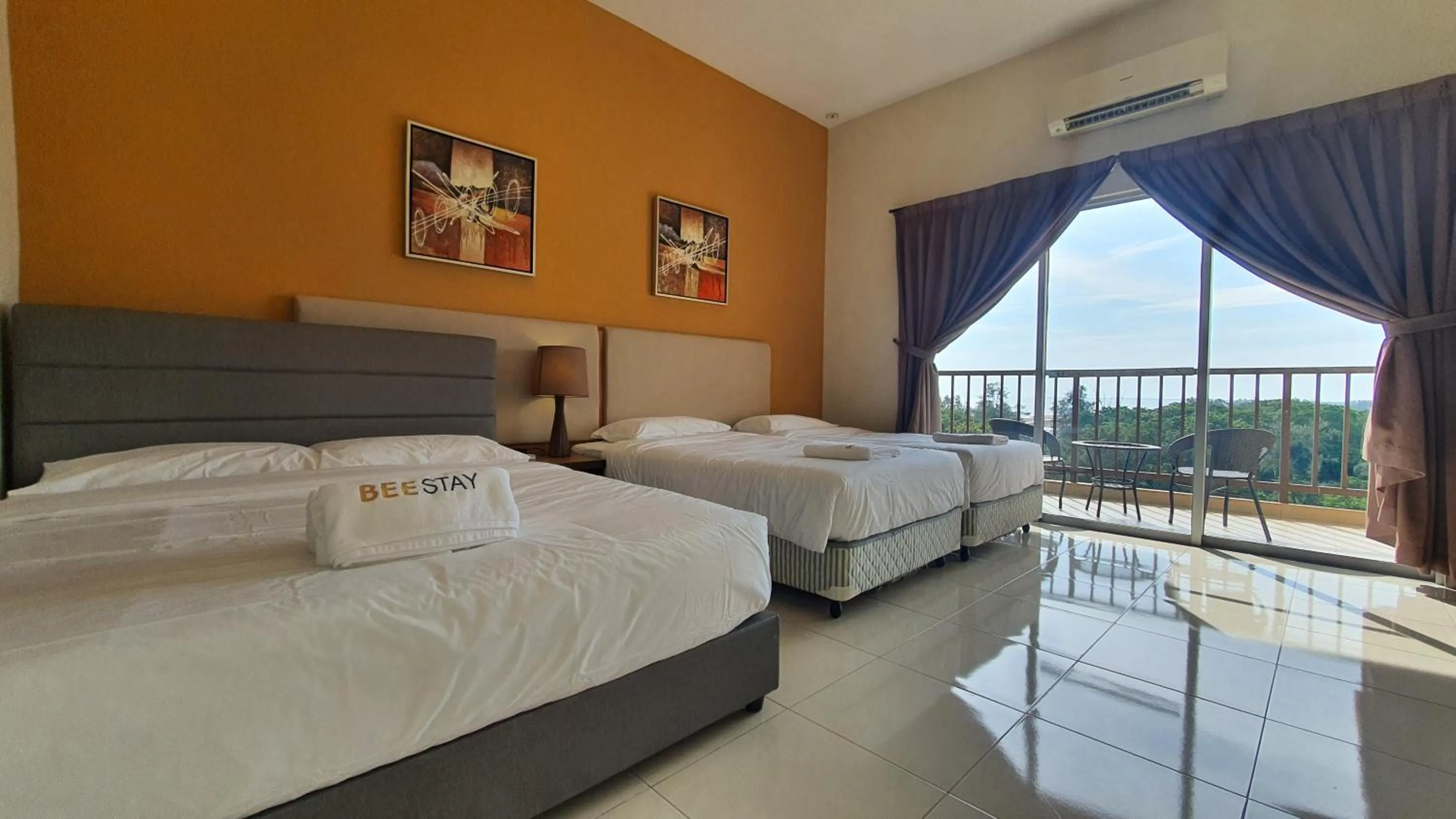 Bed in Gold Coast Morib Studio l Apartment I Penthouse