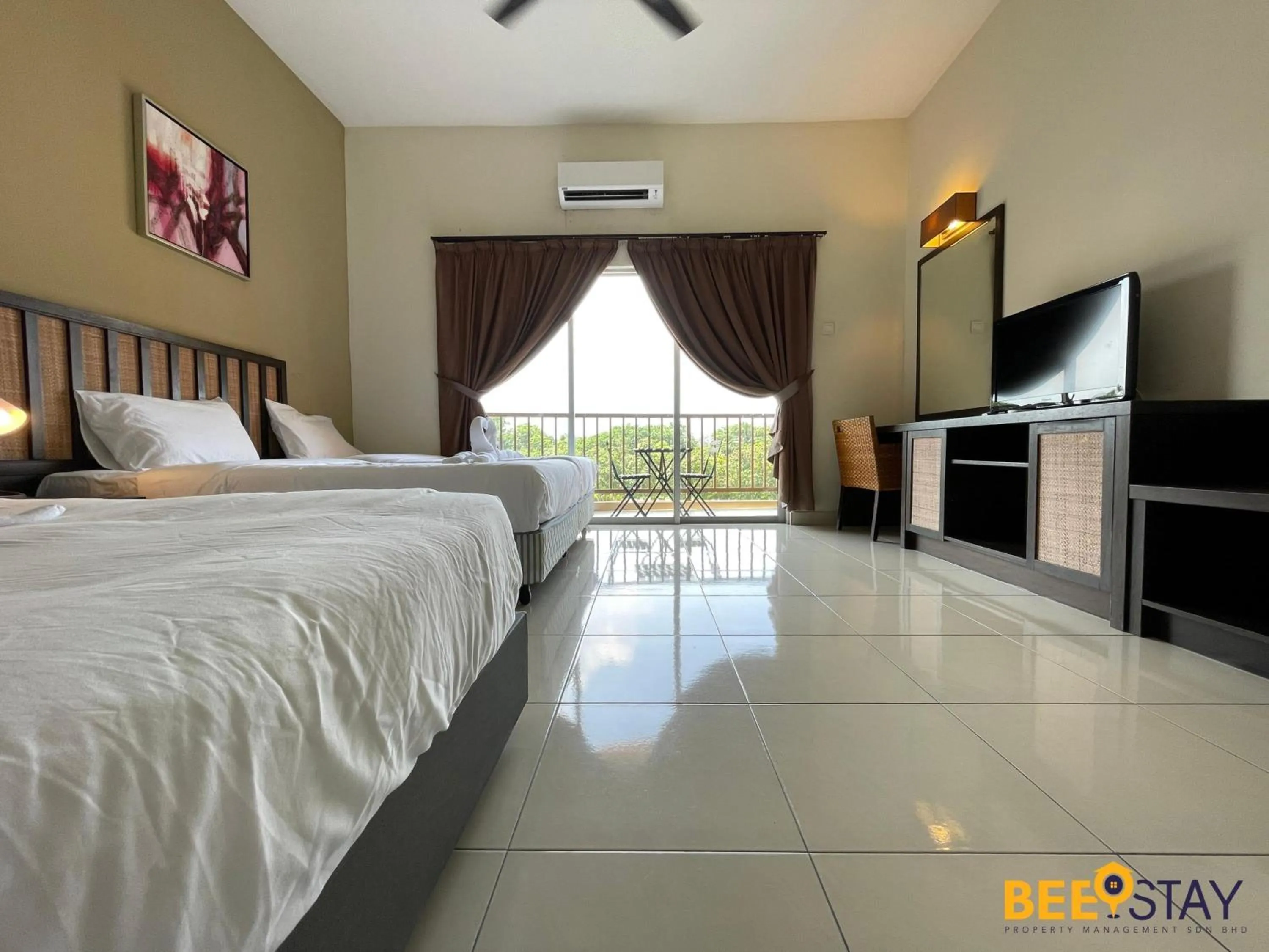 Bed in Gold Coast Morib Studio l Apartment I Penthouse