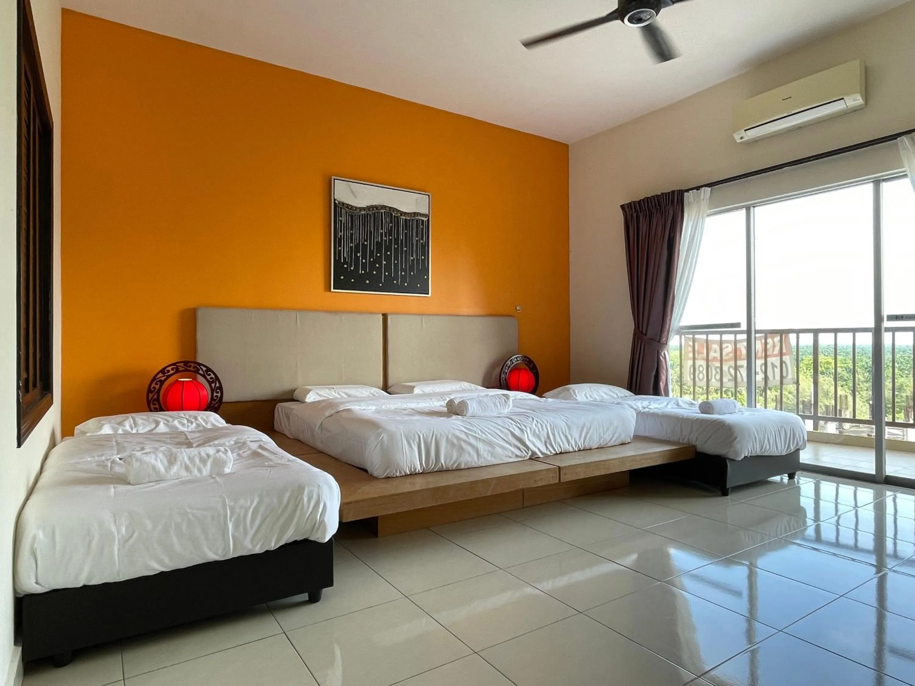 Photo of the whole room, Bed in Gold Coast Morib Studio l Apartment I Penthouse