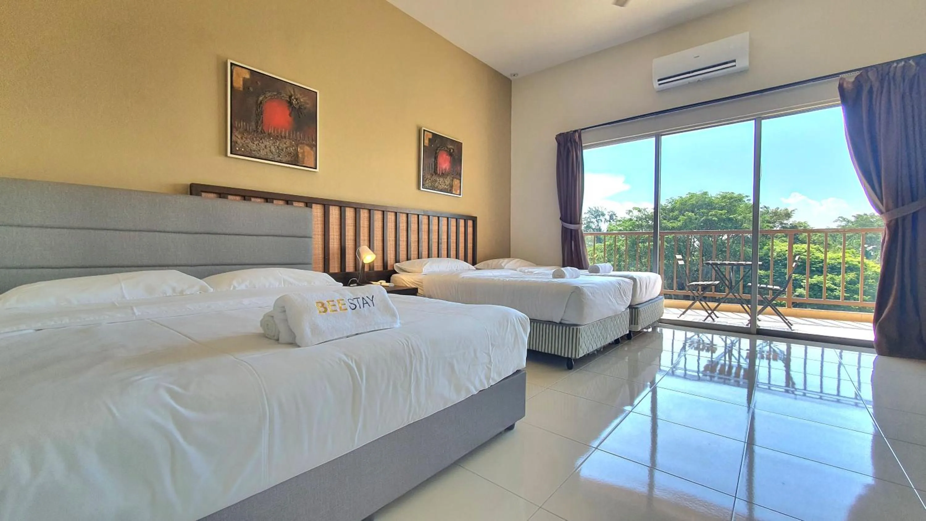 Bed in Gold Coast Morib Studio l Apartment I Penthouse