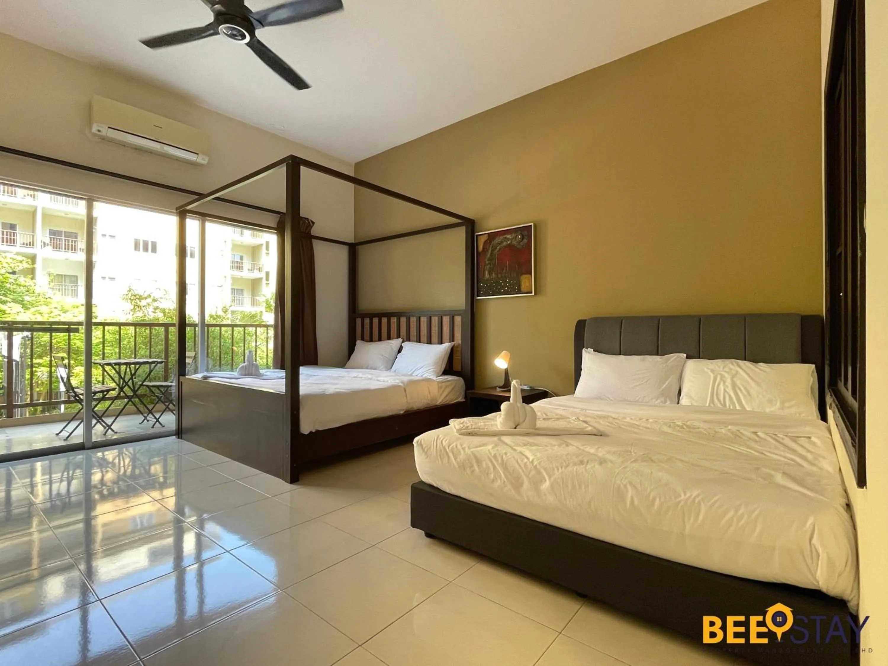 Bed in Gold Coast Morib Studio l Apartment I Penthouse