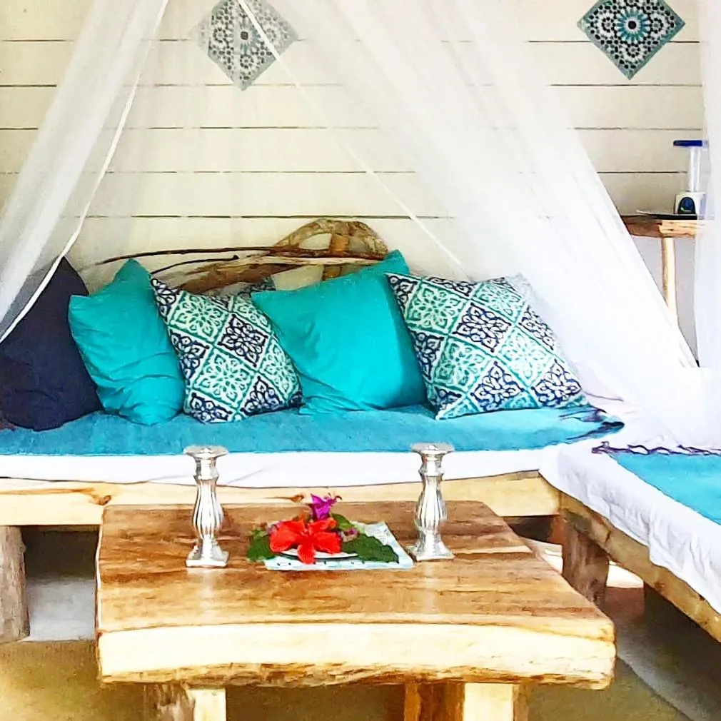 Bed in Hotel ECOLODGE LE RAVORAHA