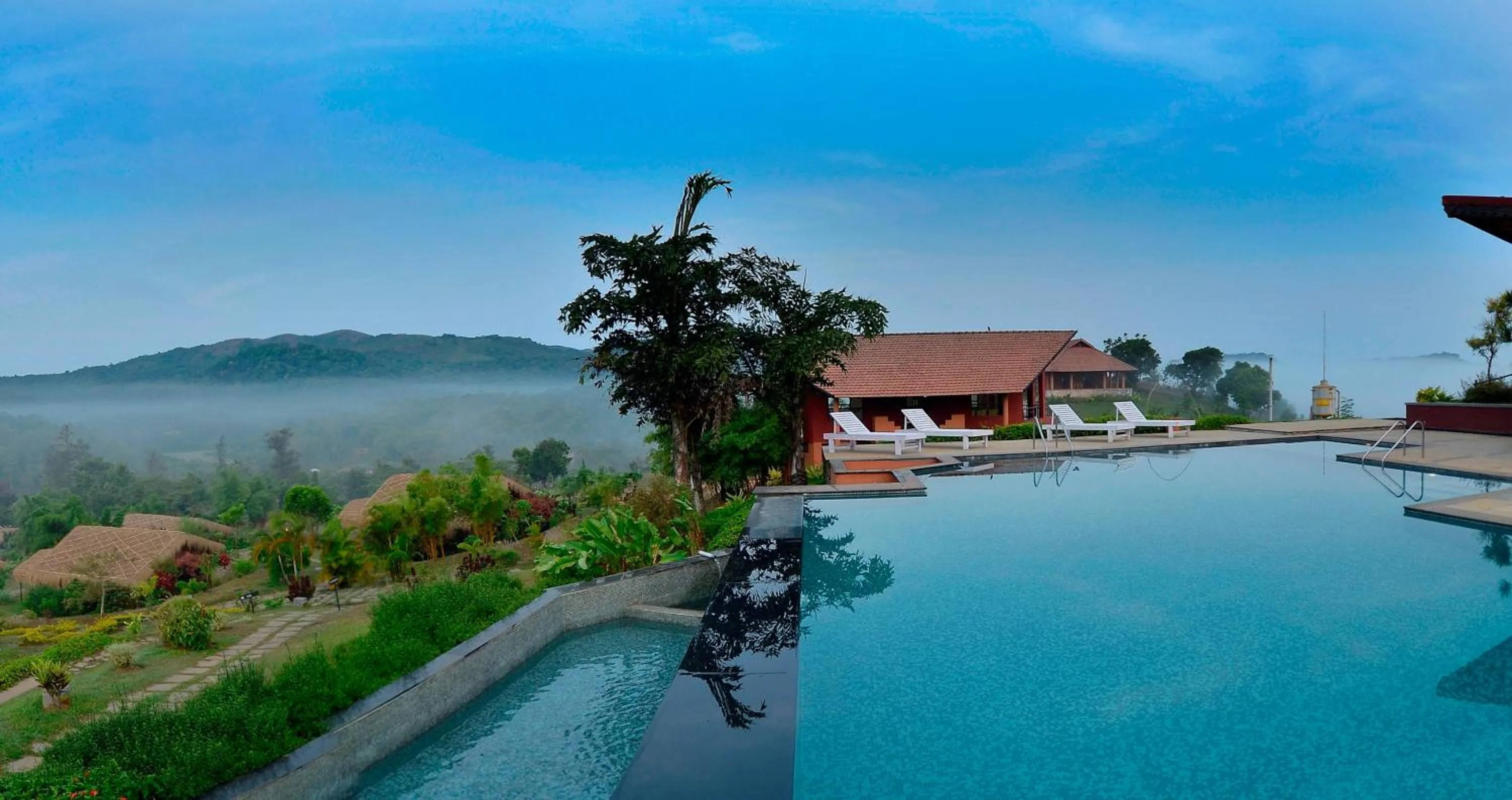 Pool view in Heritage Resort Coorg