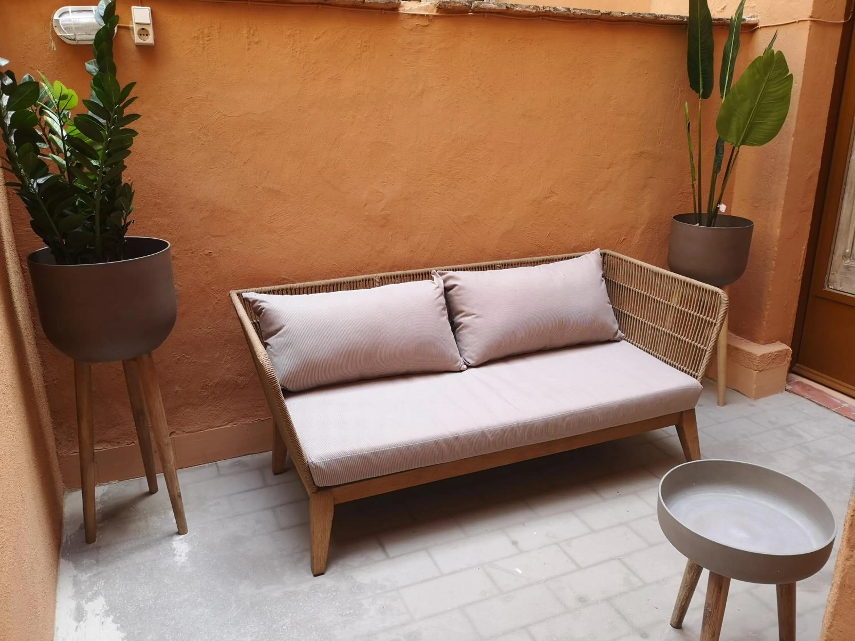 Patio in La Guarida Suites