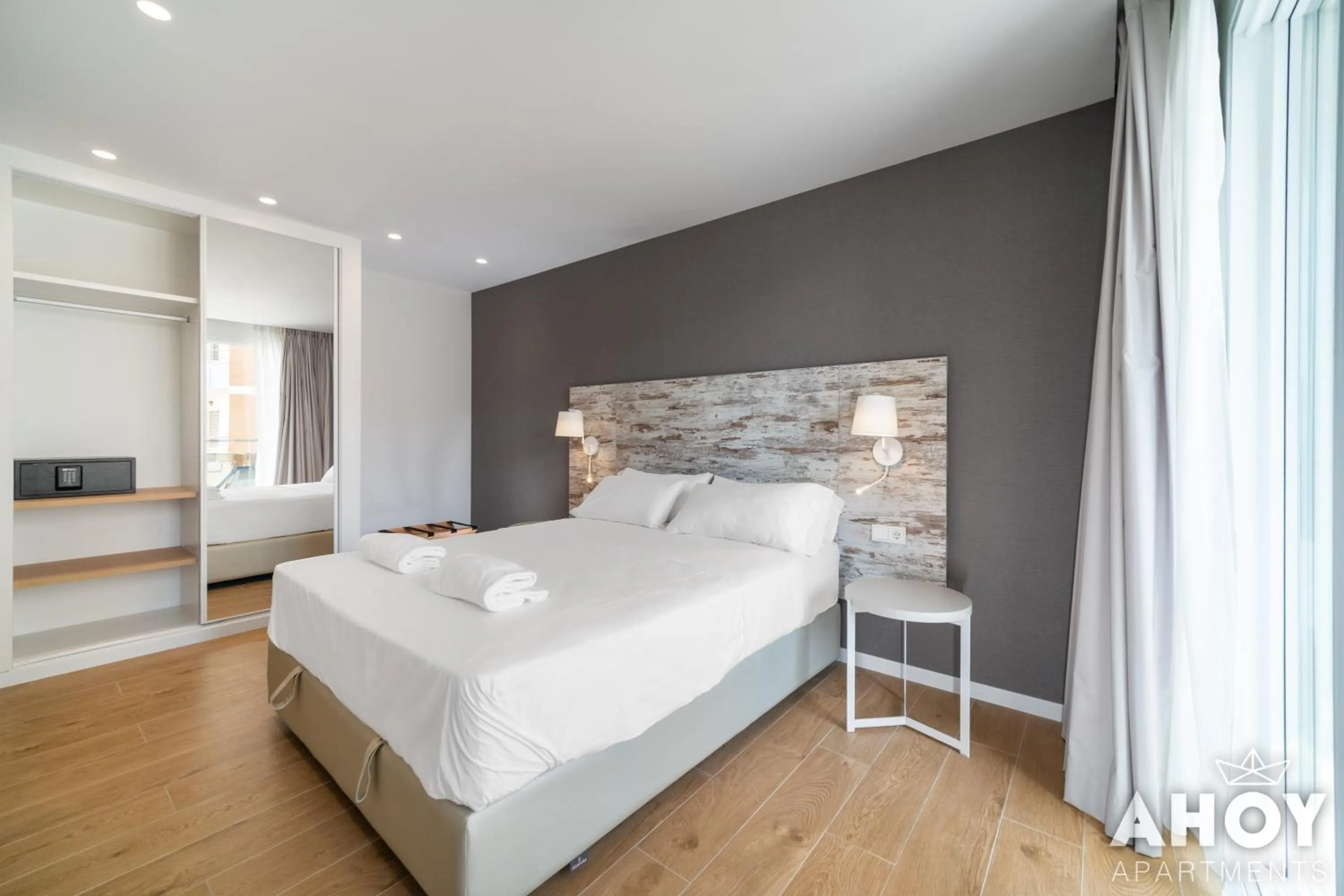 Bedroom, Bed in Ahoy Apartments