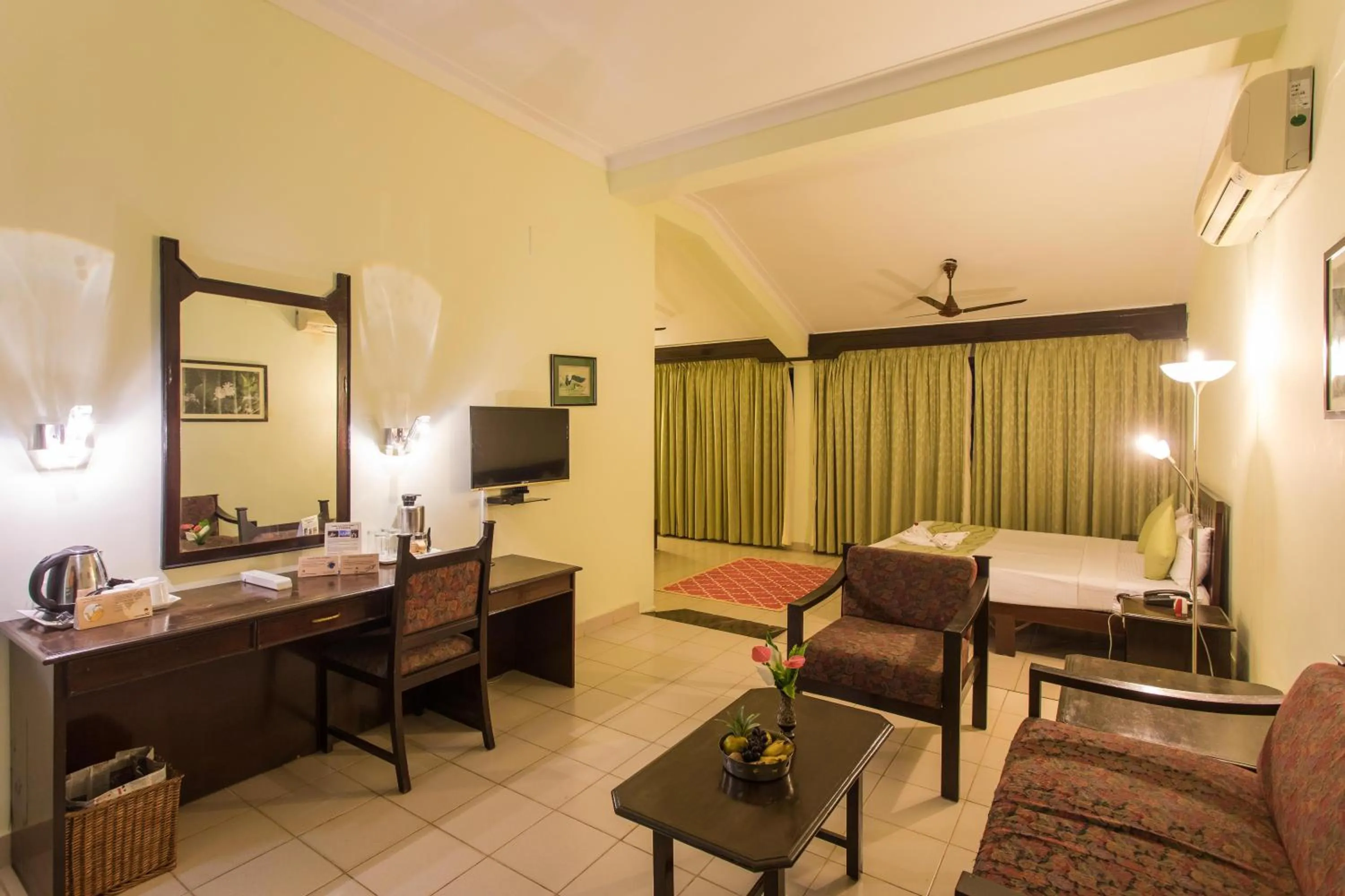 Seating area in Hotel Coorg International