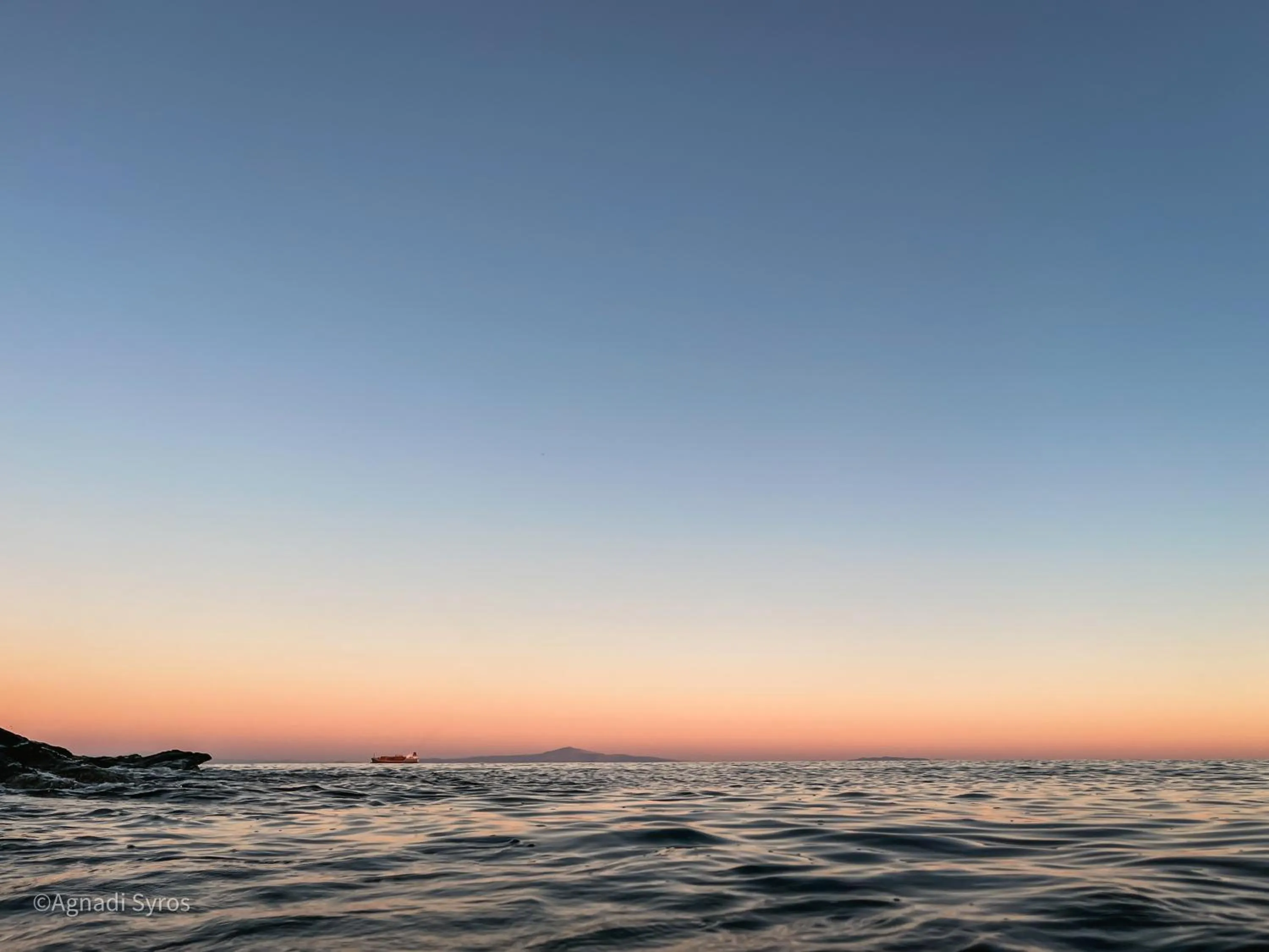 Sunrise in Agnadi Syros Beachfront Studios & Rooms