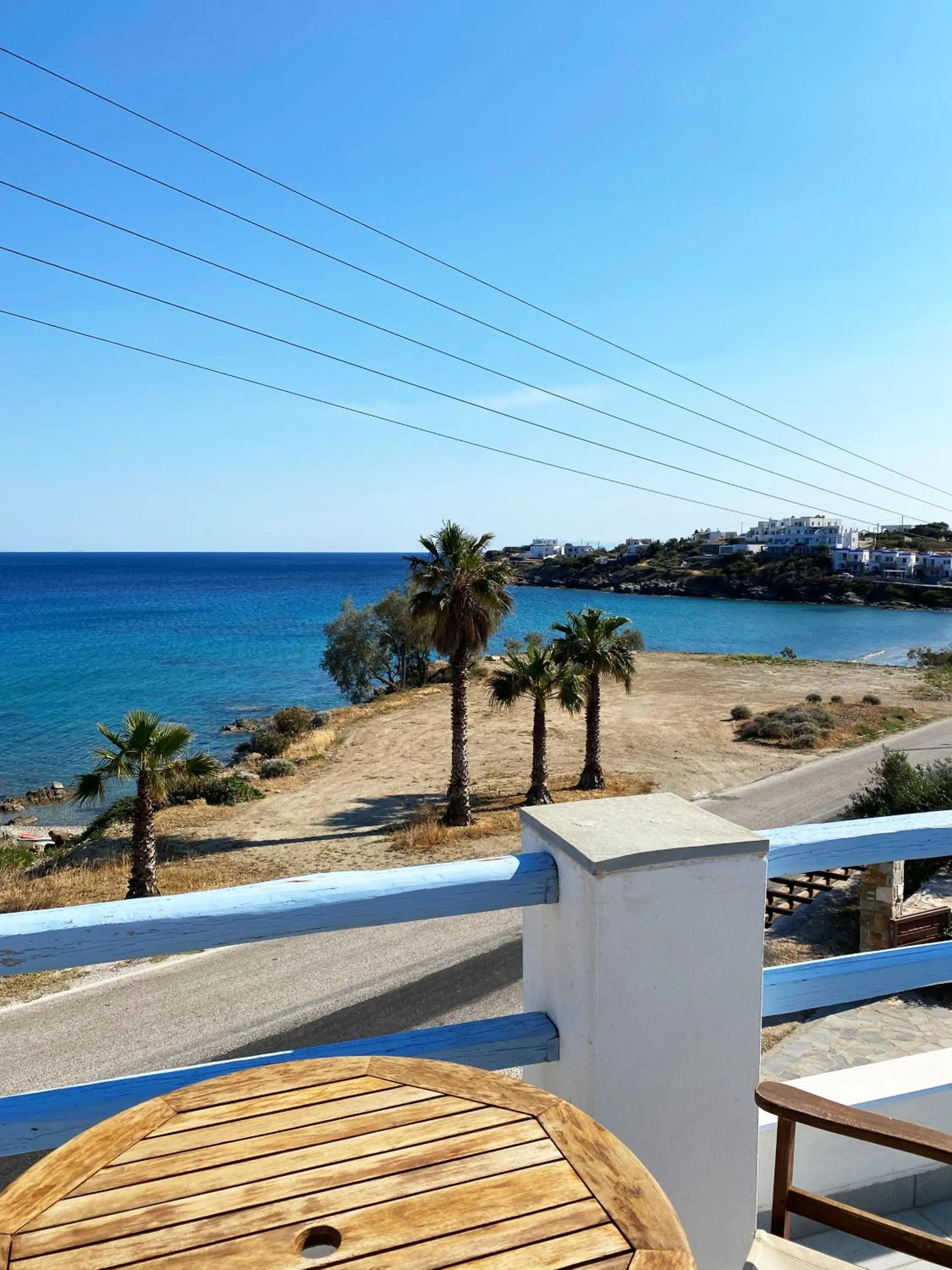 Sea view in Agnadi Syros Beachfront Studios & Rooms