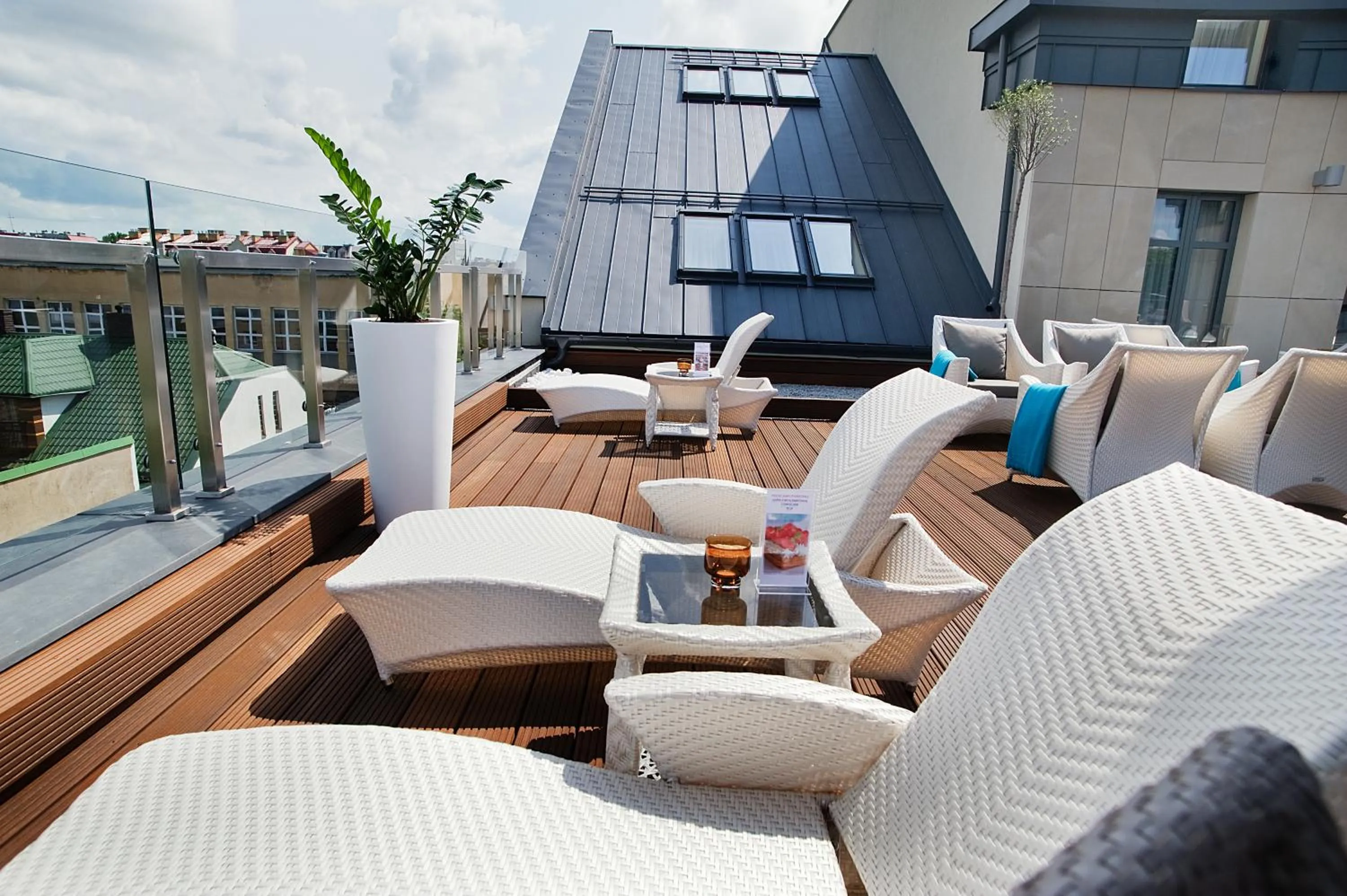 Balcony/Terrace in Hotel Great Polonia Velvet Suwałki