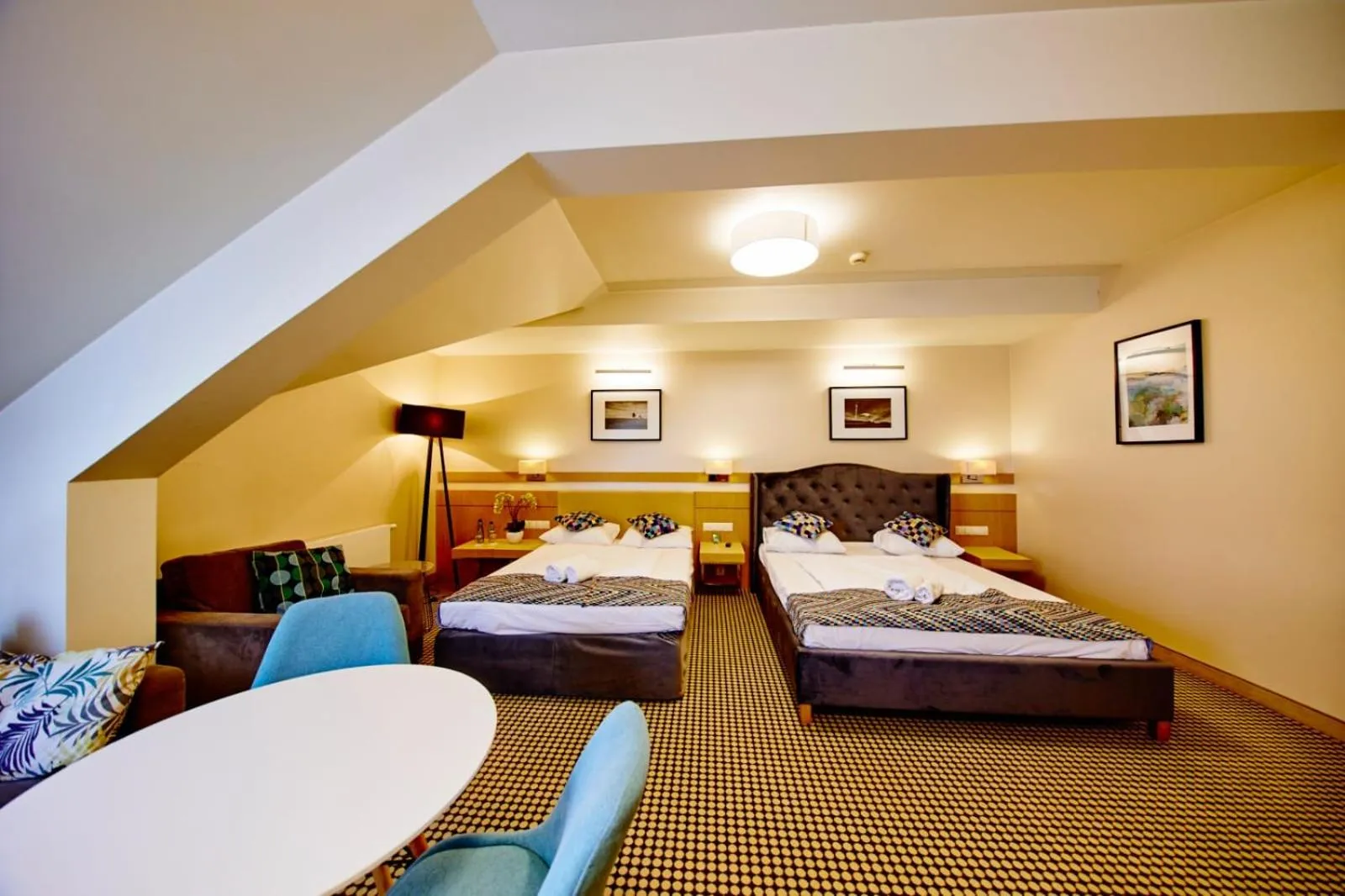 Bed in Hotel Great Polonia Velvet Suwałki