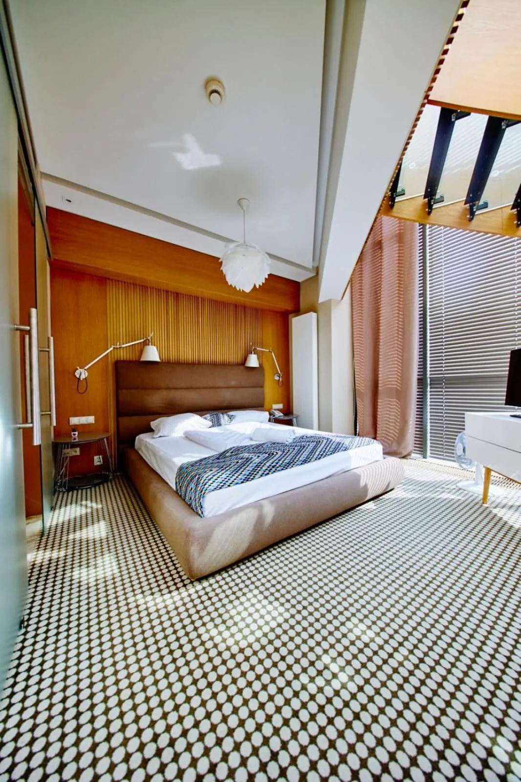 Bed in Hotel Great Polonia Velvet Suwałki