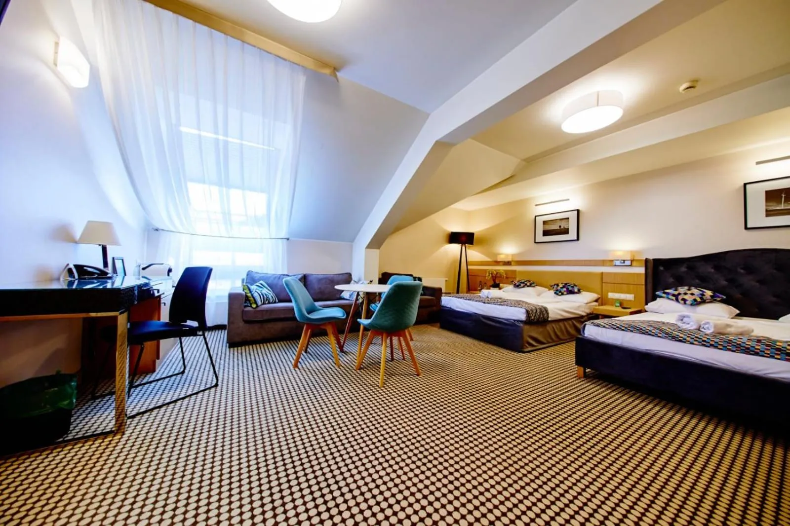 Bed in Hotel Great Polonia Velvet Suwałki