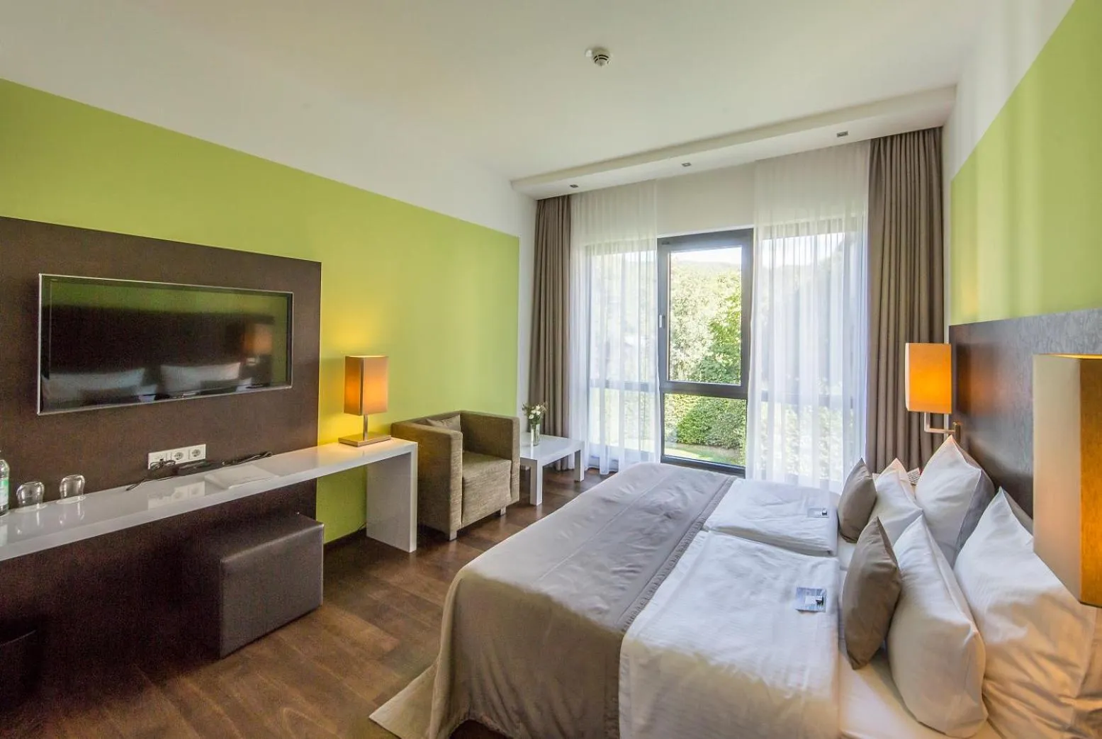 TV and multimedia, Bed in Hotel Im Schulhaus