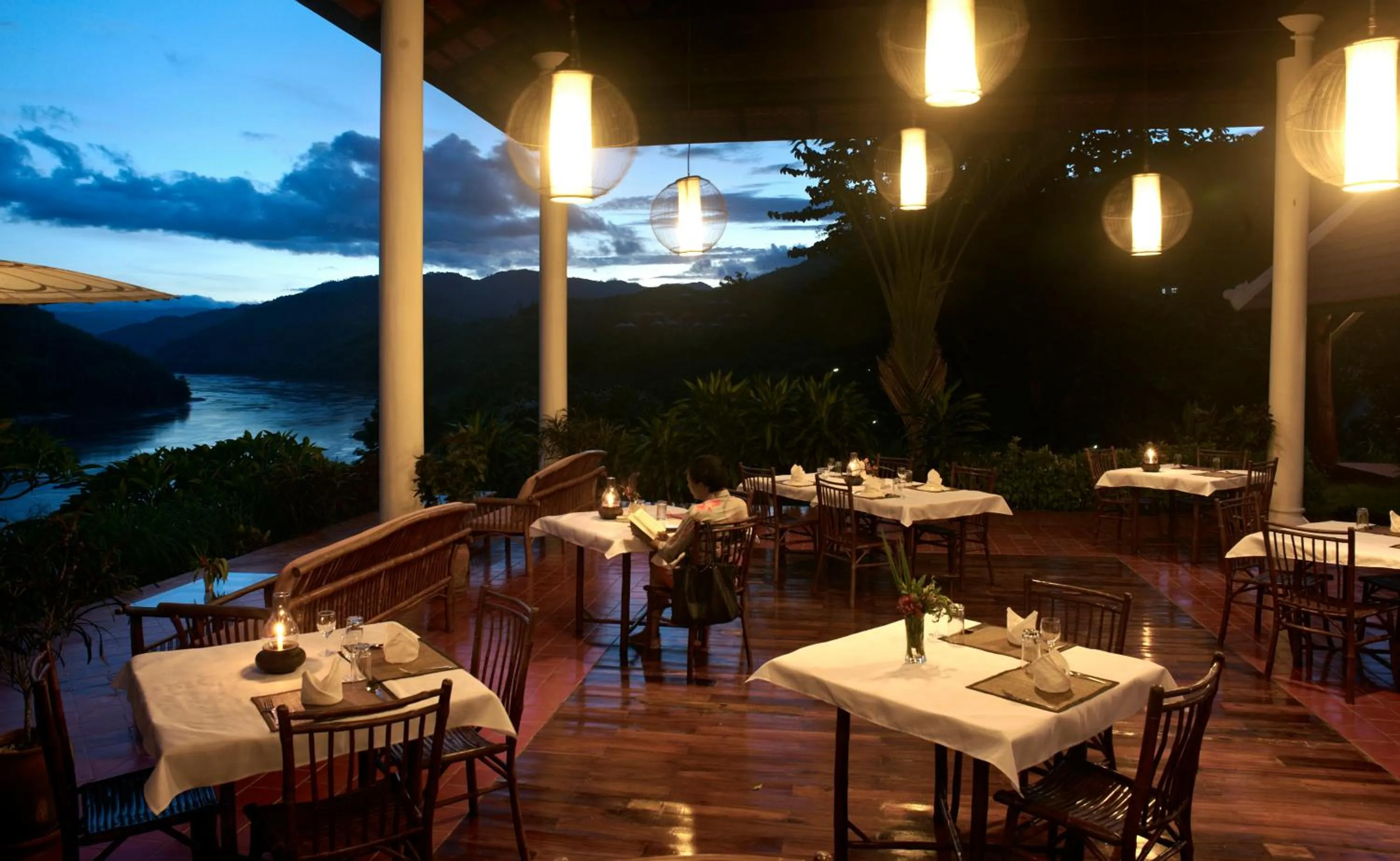 Restaurant/places to eat in The Sanctuary Pakbeng Lodge