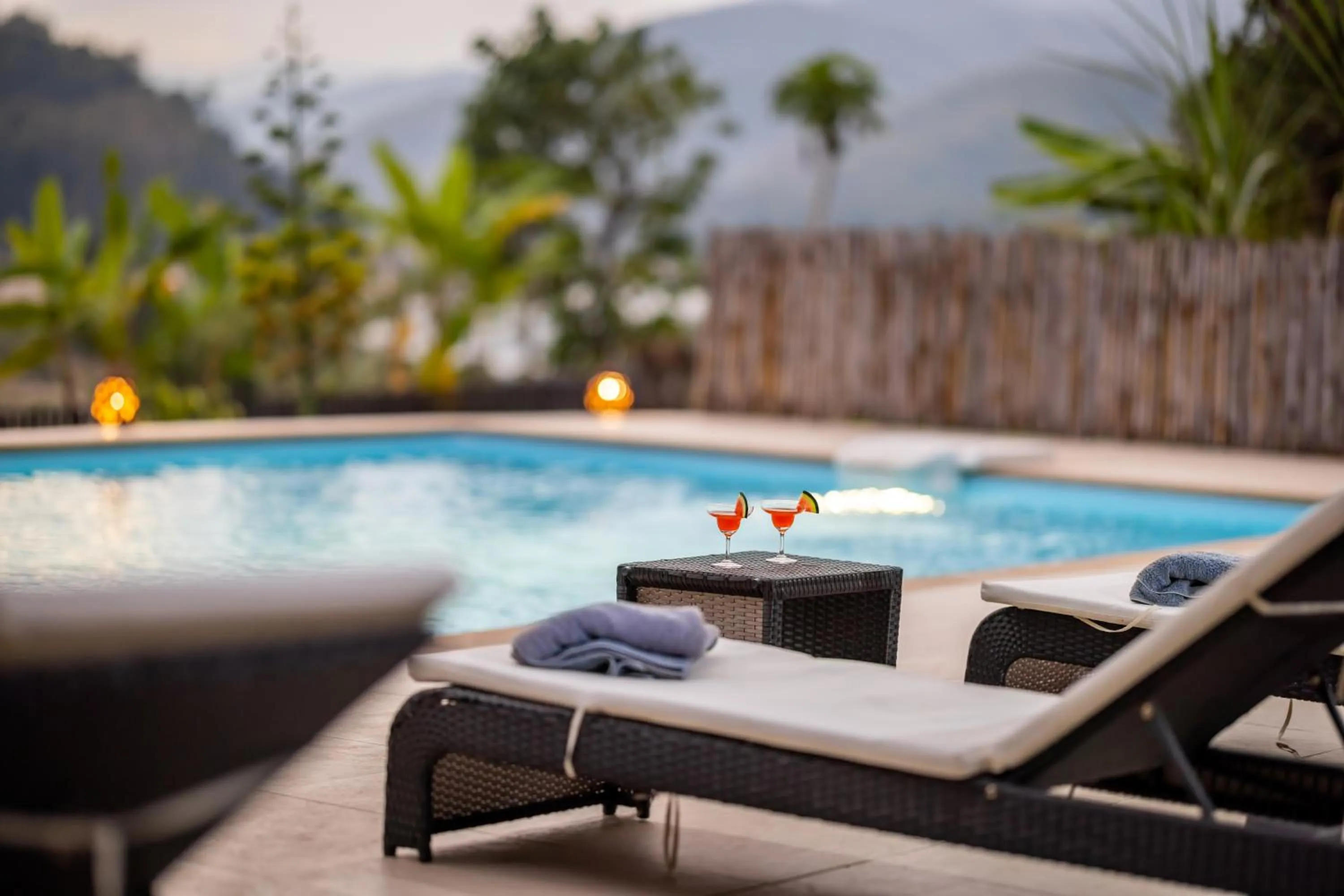 Swimming pool in The Sanctuary Pakbeng Lodge