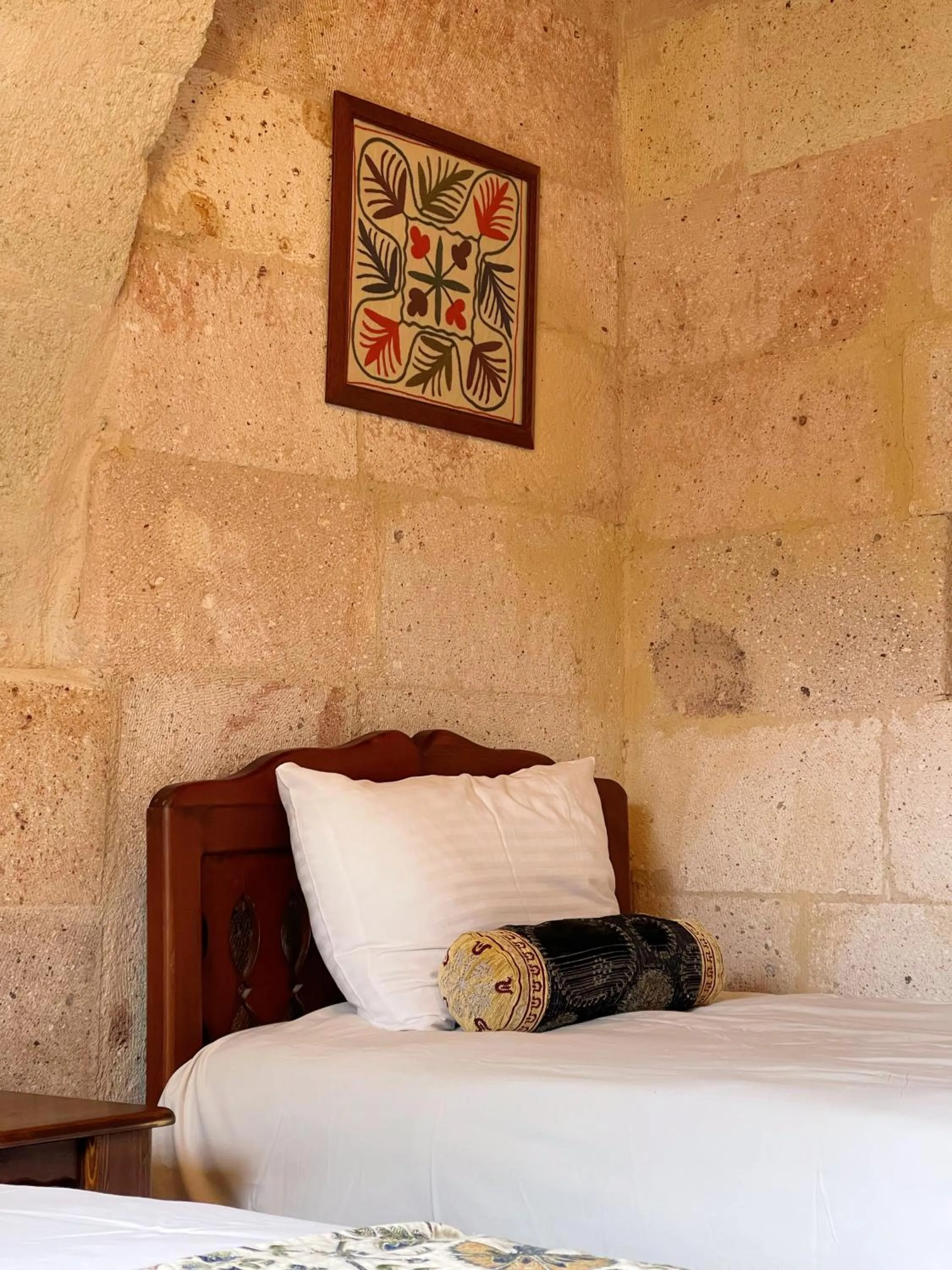 Bed in Gedik Cave Hotel