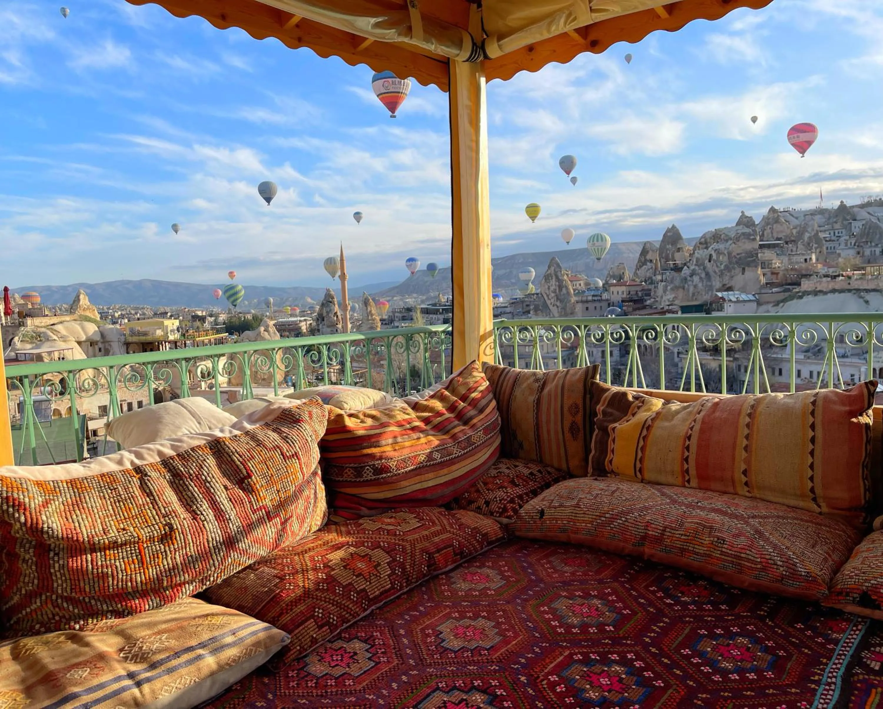 Patio in Gedik Cave Hotel