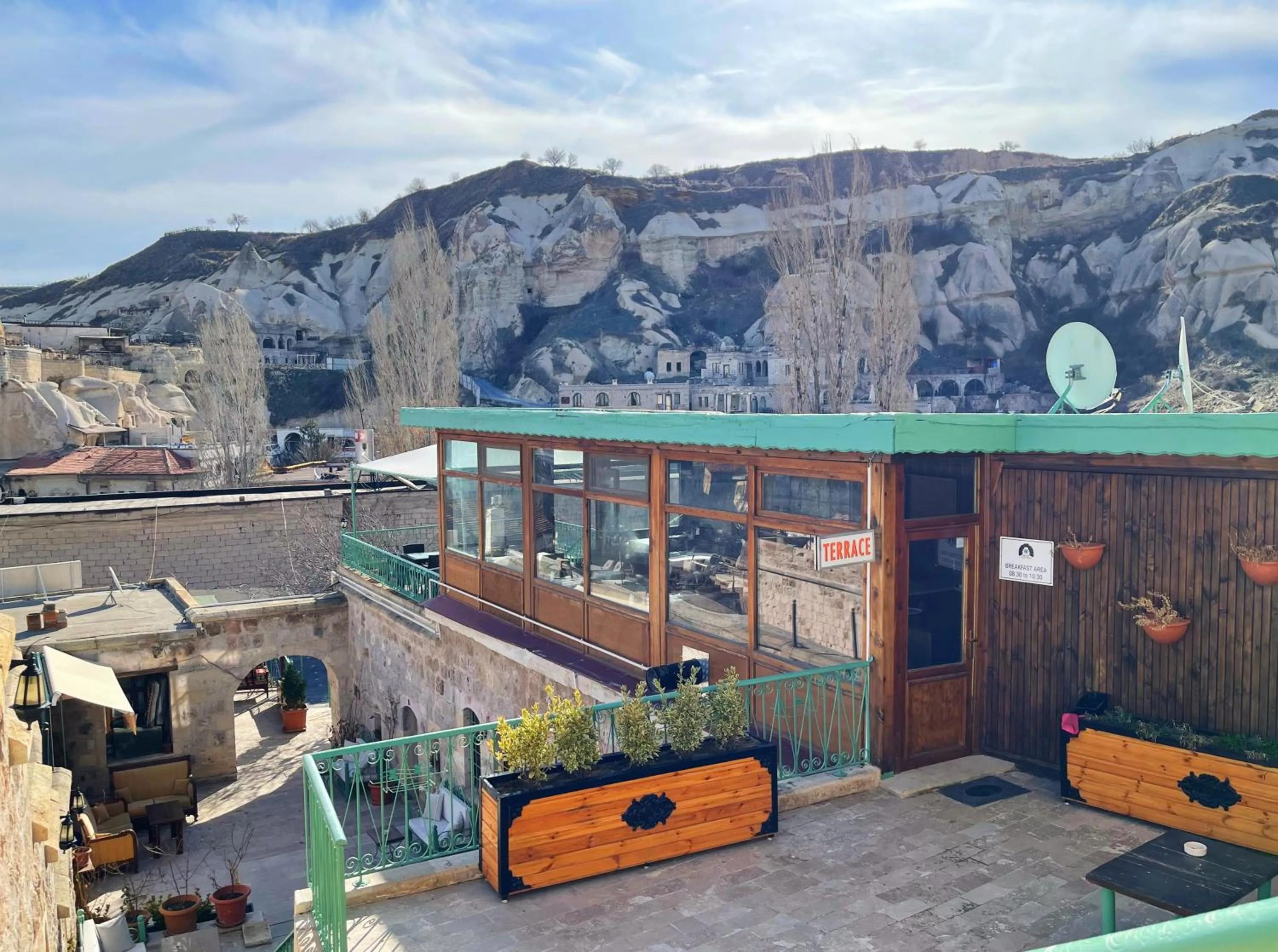 Patio in Gedik Cave Hotel