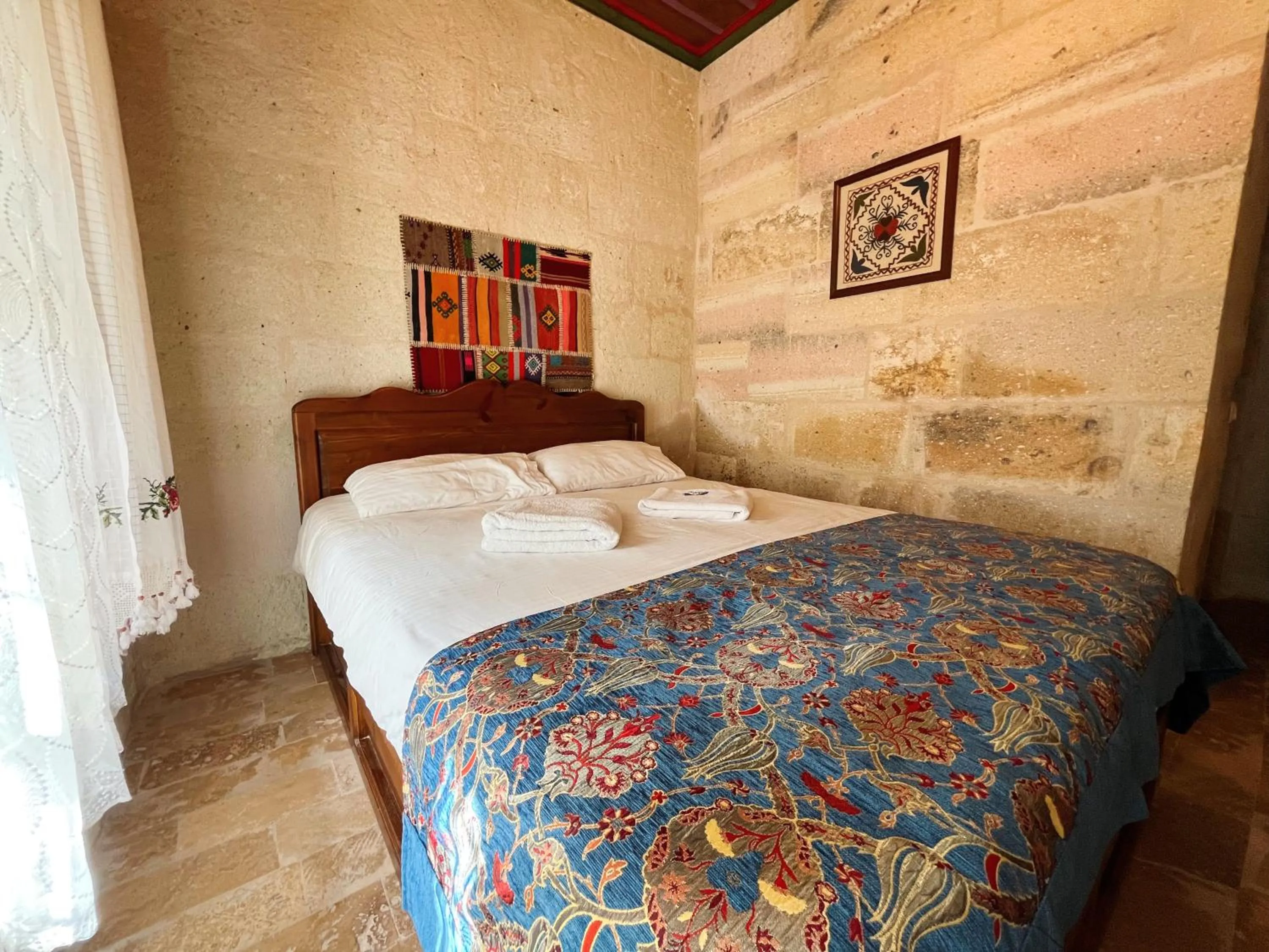 Bed in Gedik Cave Hotel