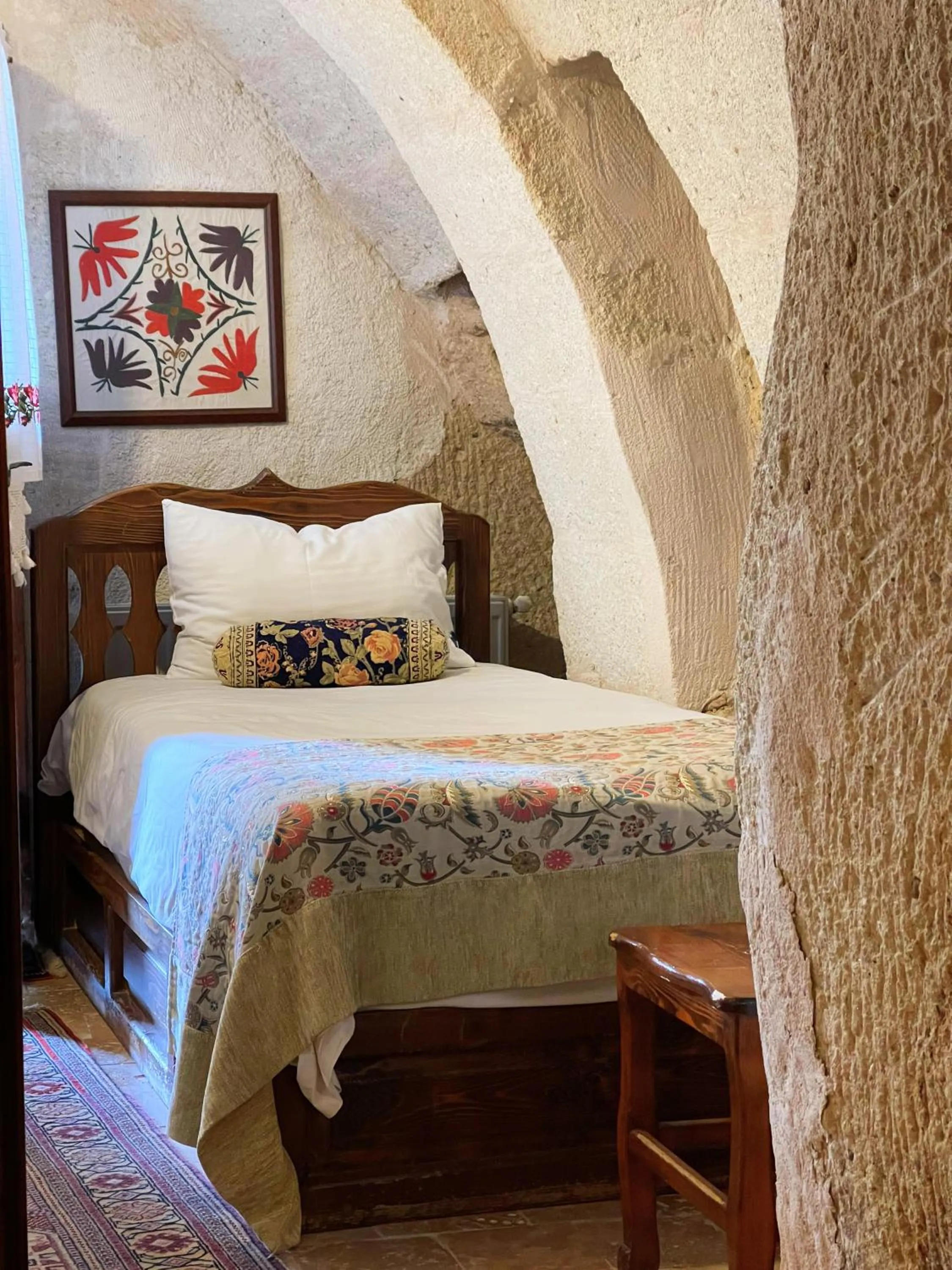 Bed in Gedik Cave Hotel