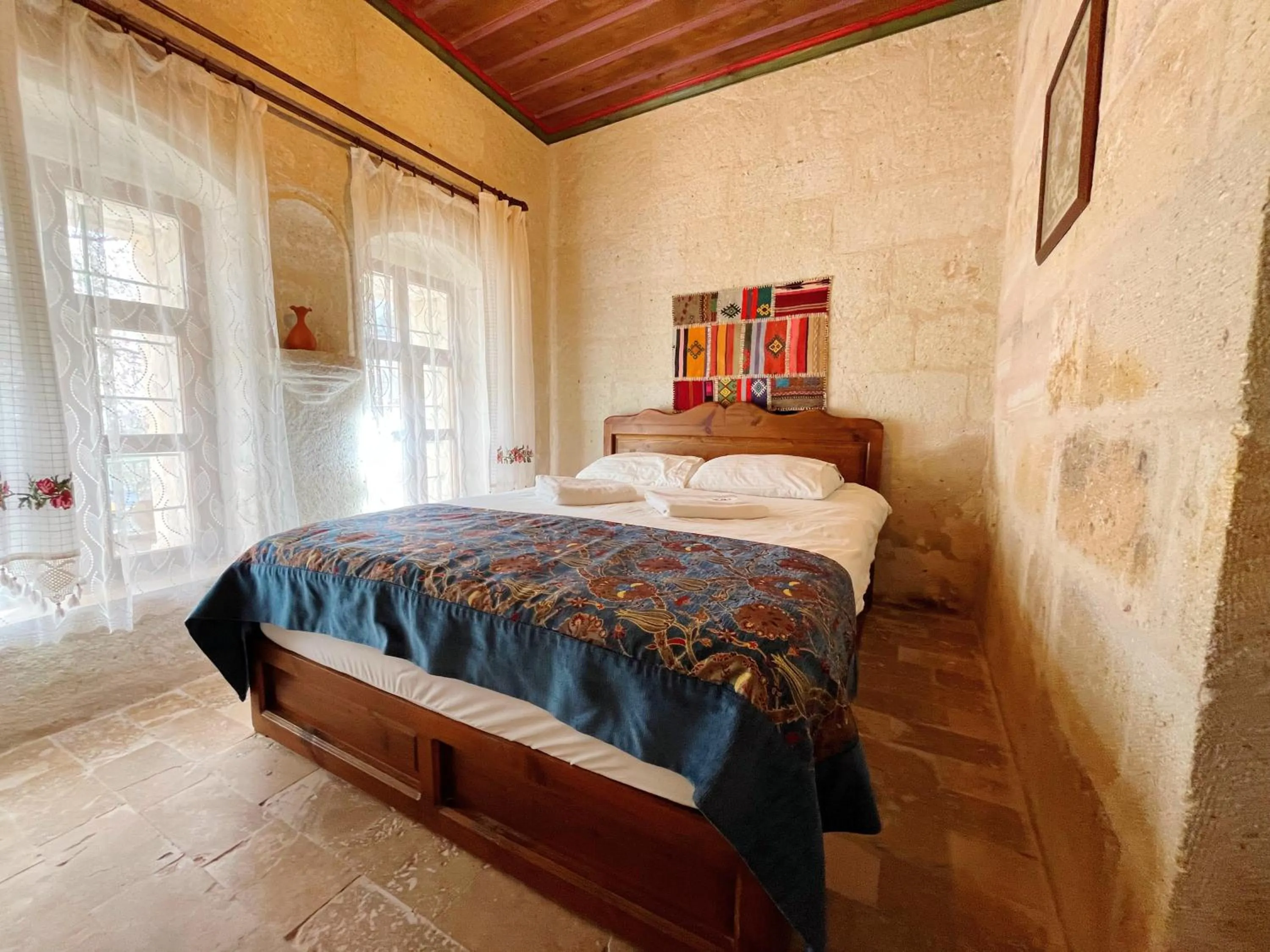 Bed in Gedik Cave Hotel