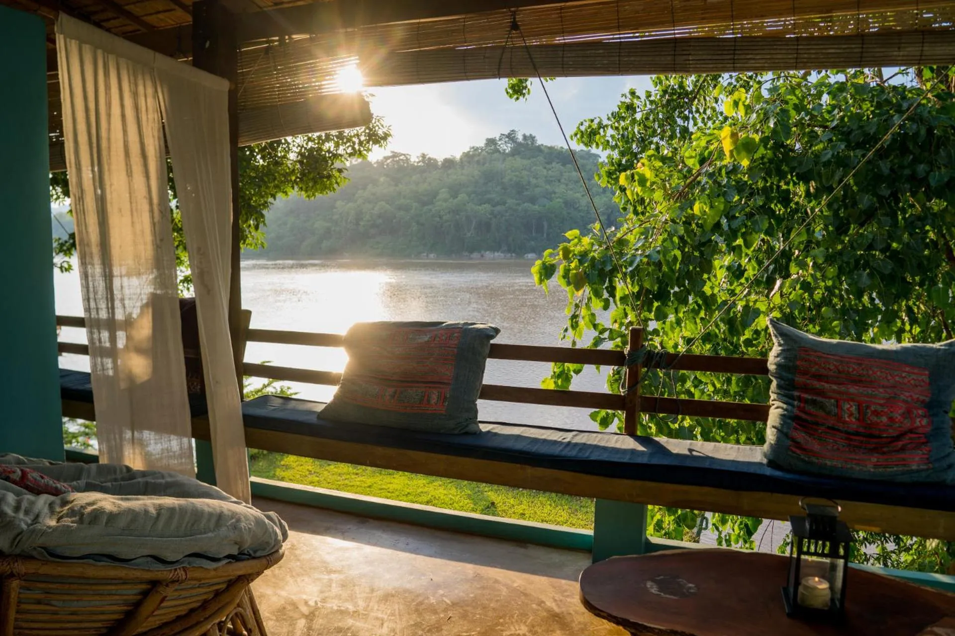 Balcony/Terrace in Ock Pop Tok Mekong Villa