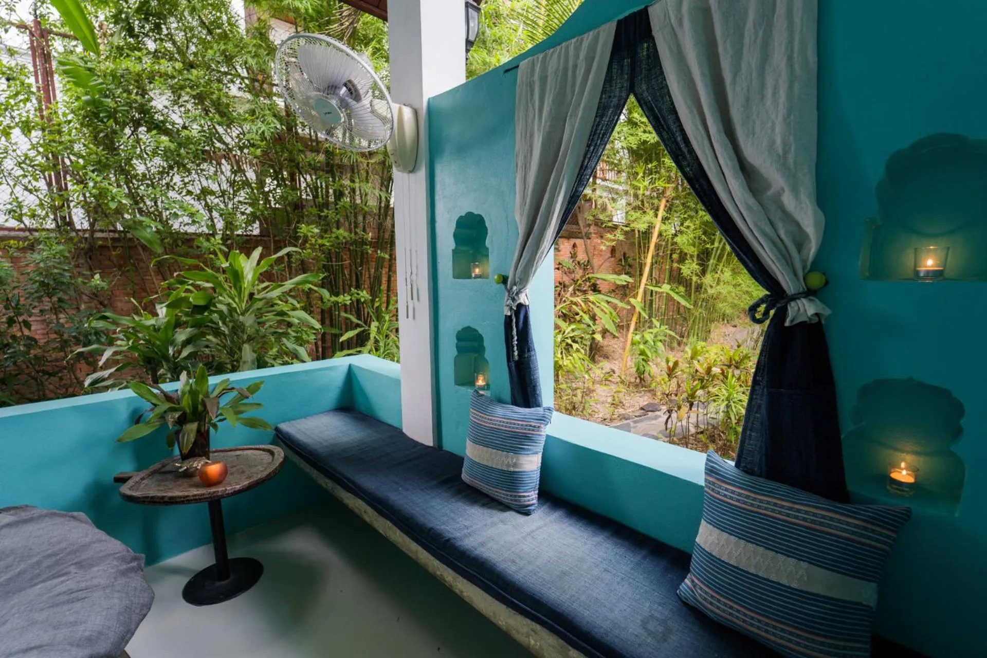 Garden in Ock Pop Tok Mekong Villa