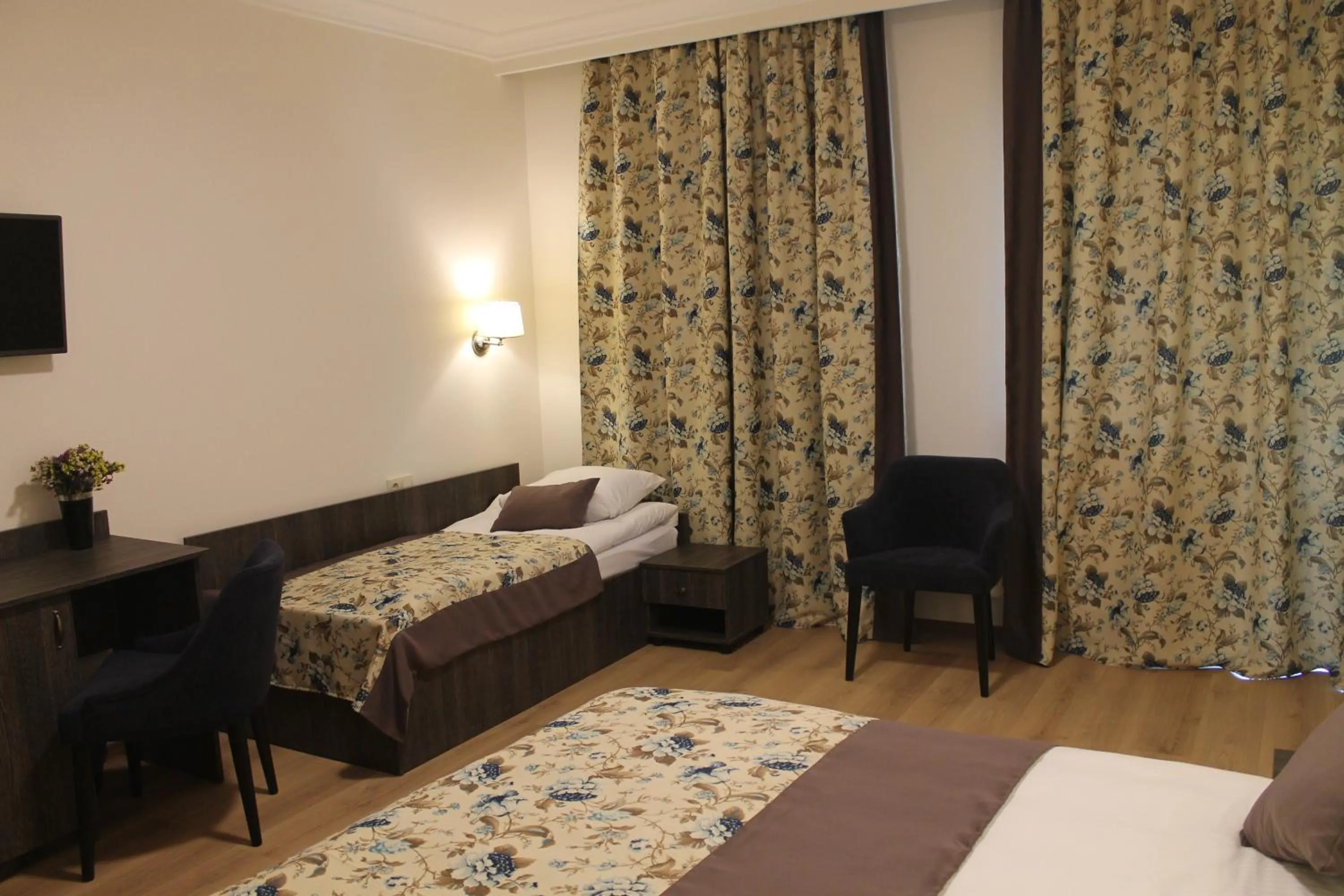 Decorative detail, Bed in Non-stop hotel