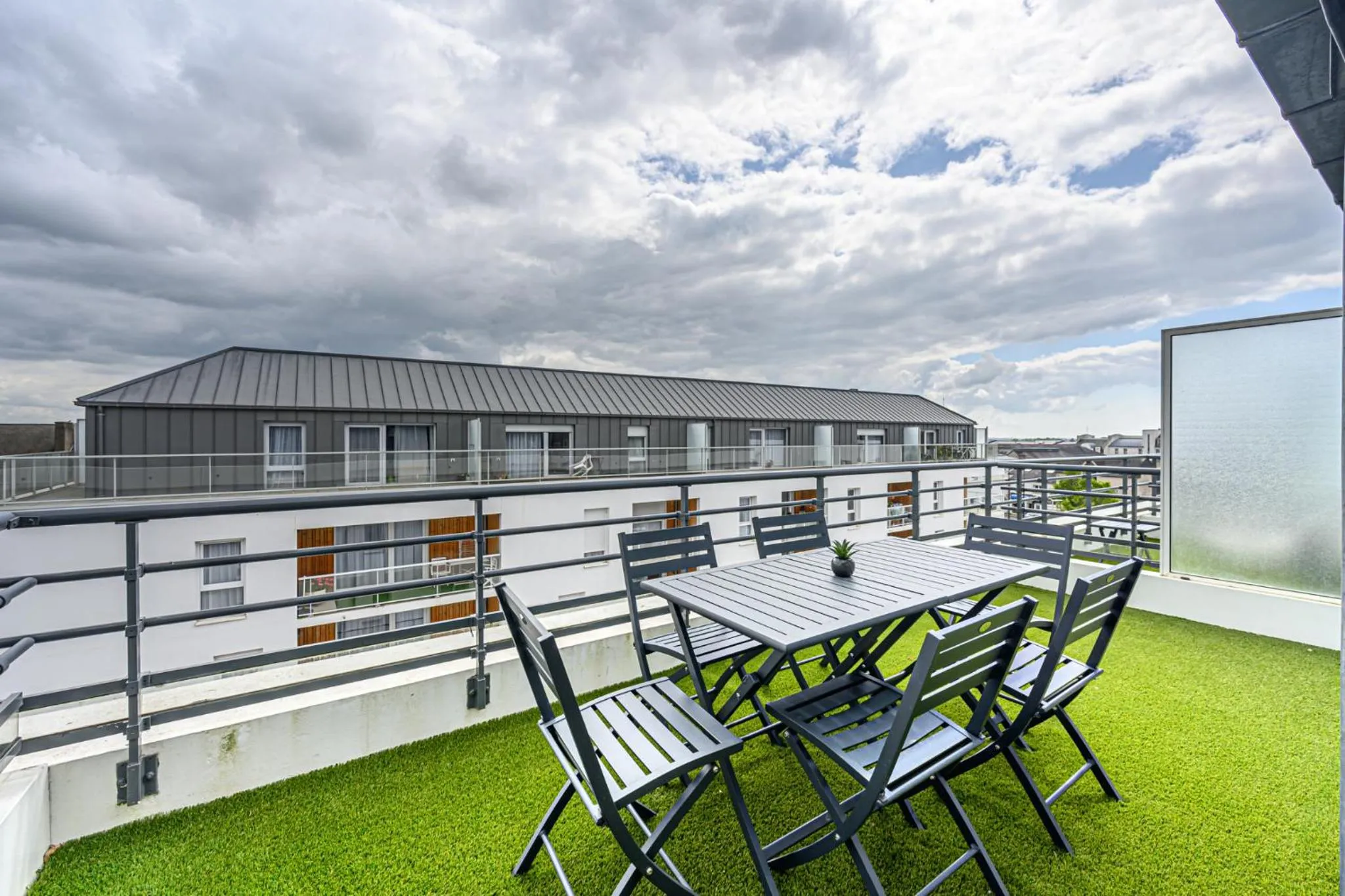 Balcony/Terrace in Appart Hôtel Le Liberté Vannes Centre-Ville