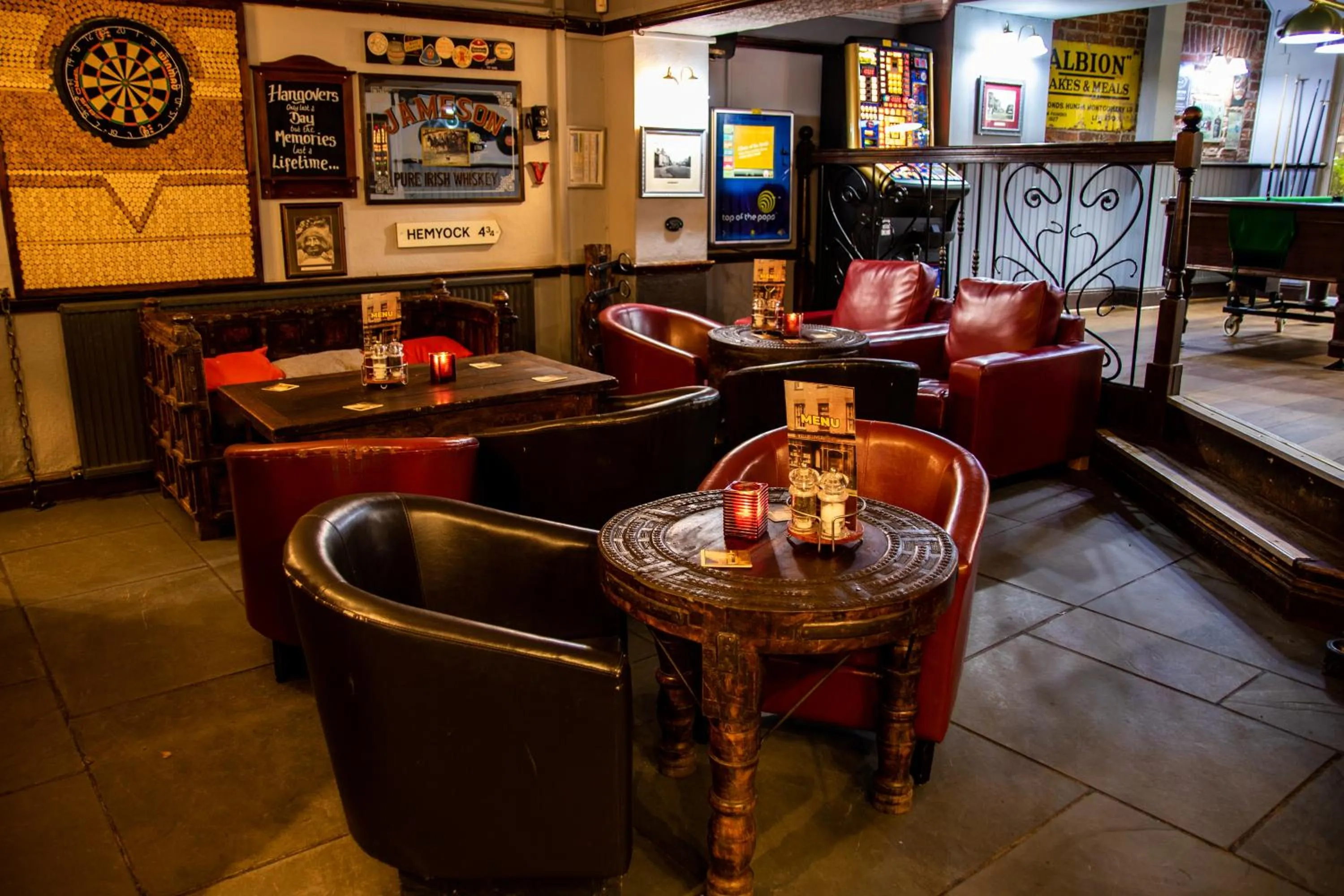 Communal lounge/ TV room in The Vintage Inn