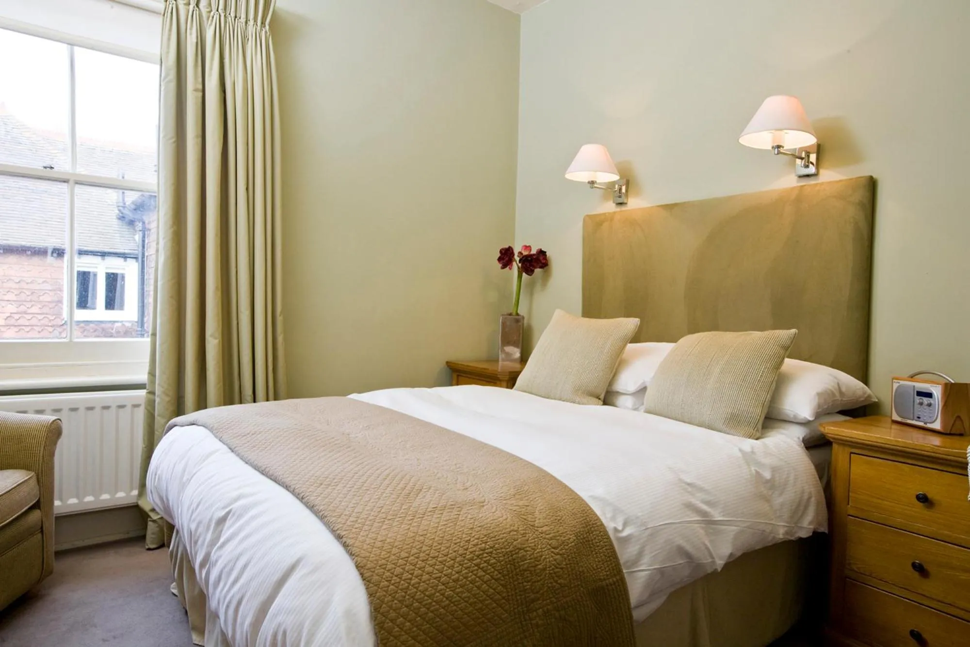 Bed in The Bell Hotel