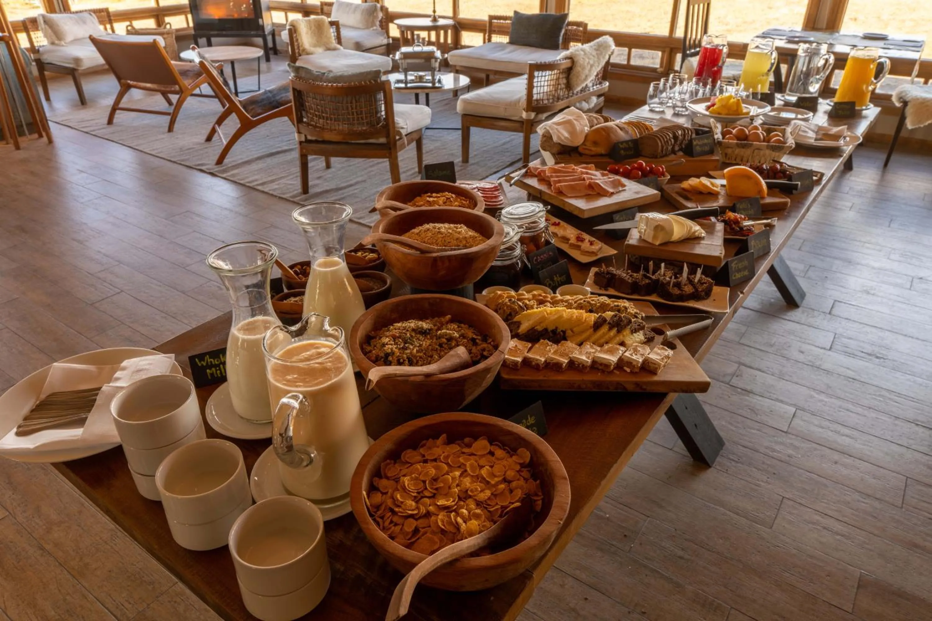 Breakfast in Estancia Cerro Guido
