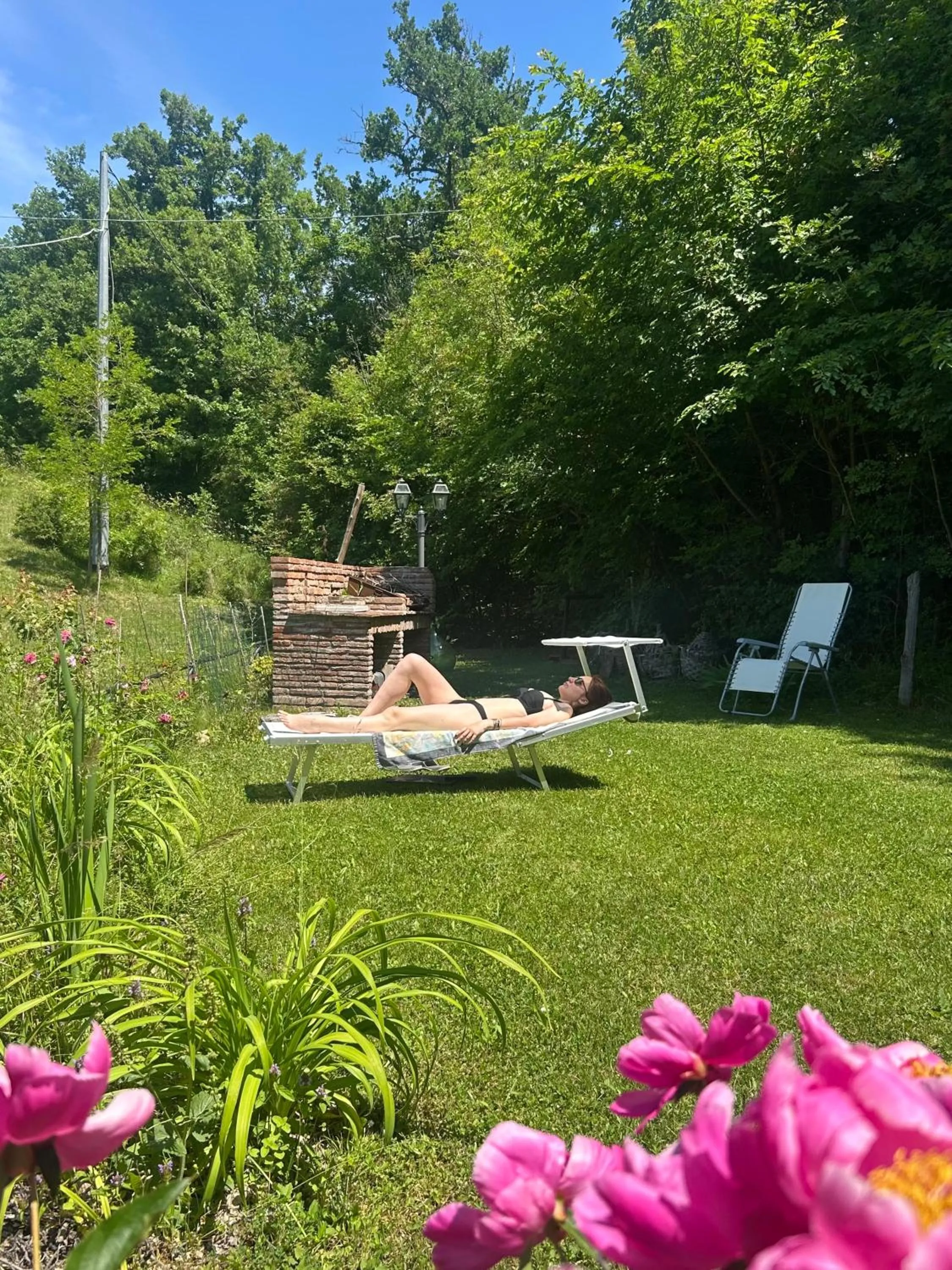 sunbed in A 5 min dalla Rocchetta Mattei - B&B Antico Mulino
