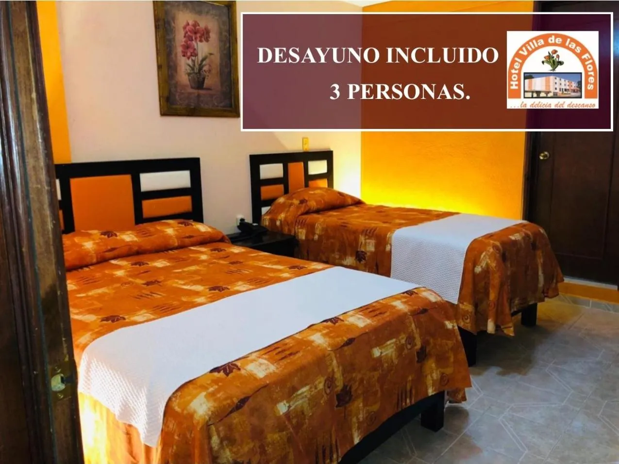 Bed in Hotel Villa De Las Flores