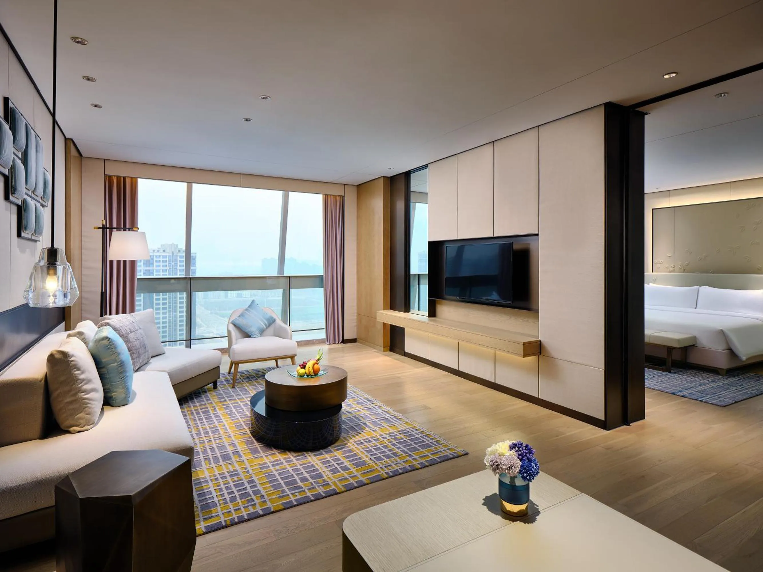 Living room, Bed in Primus Hotel Nanchang International Expo City