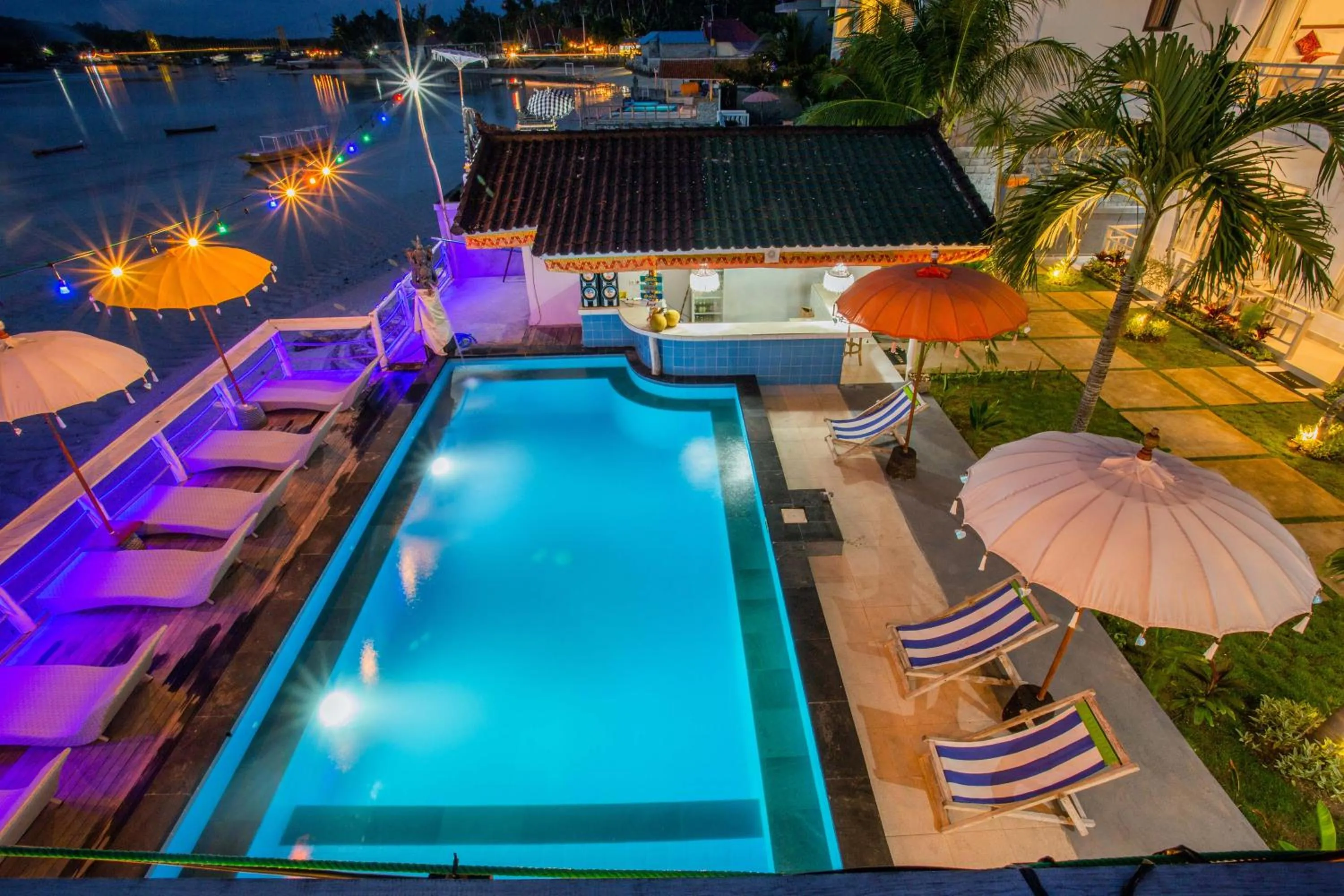 Pool view in Rumah Marta Ceningan Island