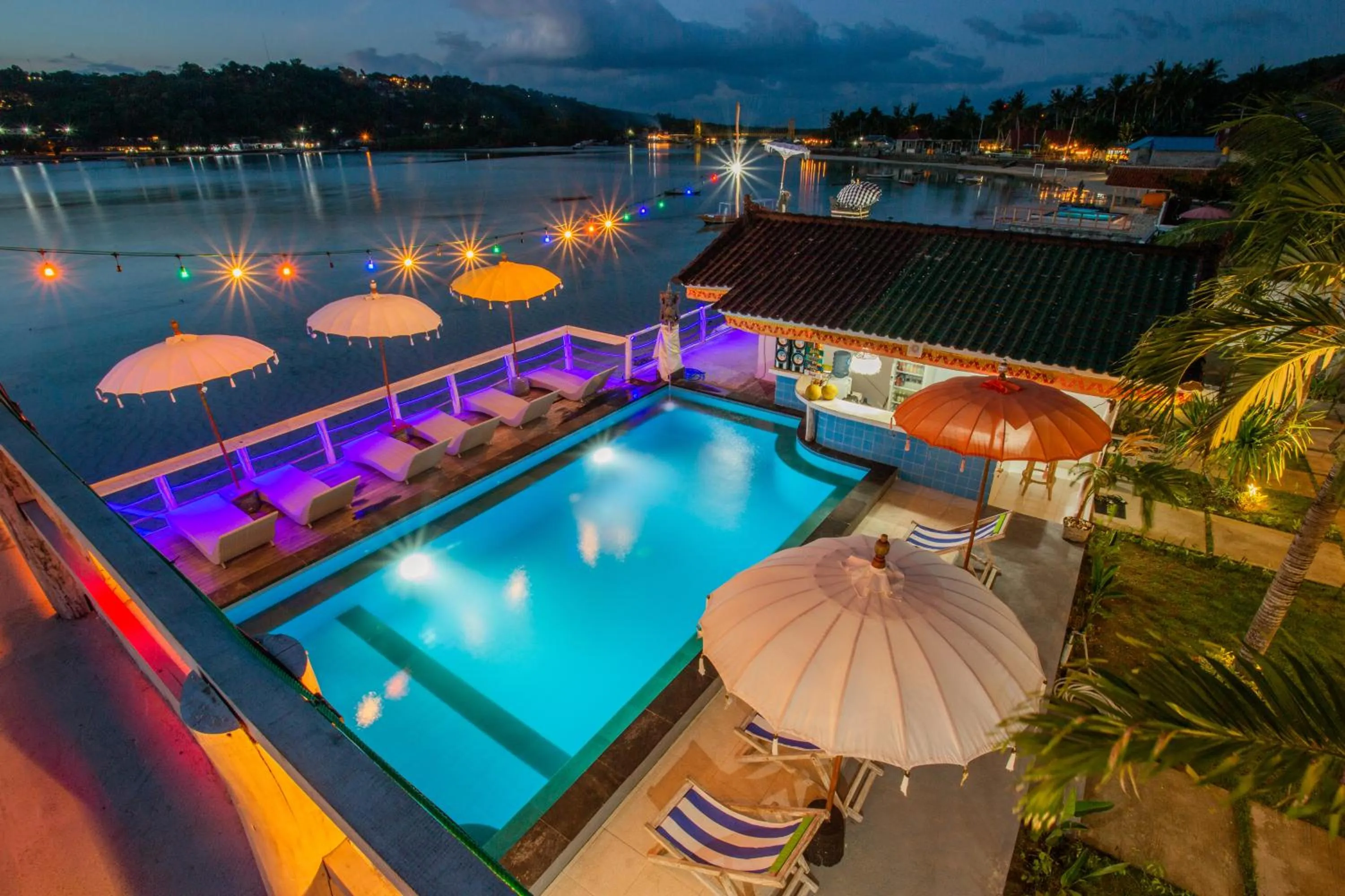 Pool view in Rumah Marta Ceningan Island