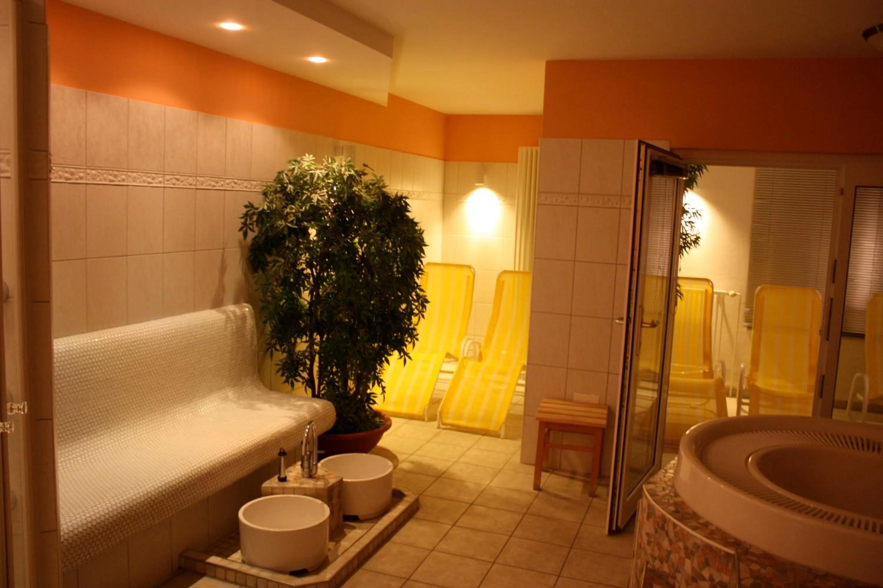 Hot Tub in Der Fischländer Garni