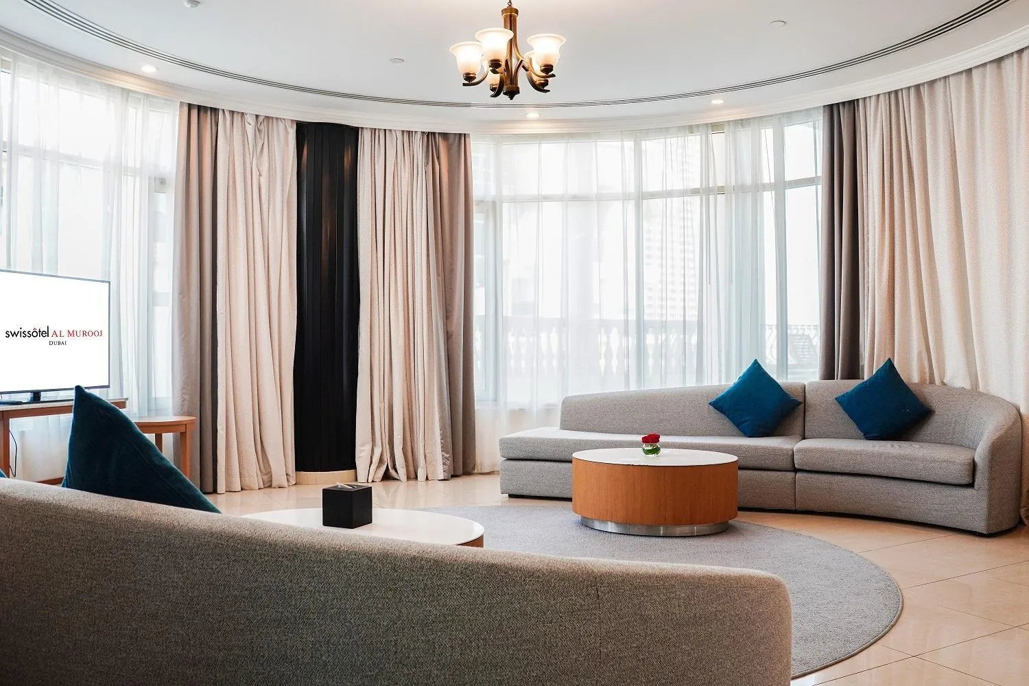 Living room in Roda Al Murooj Residences