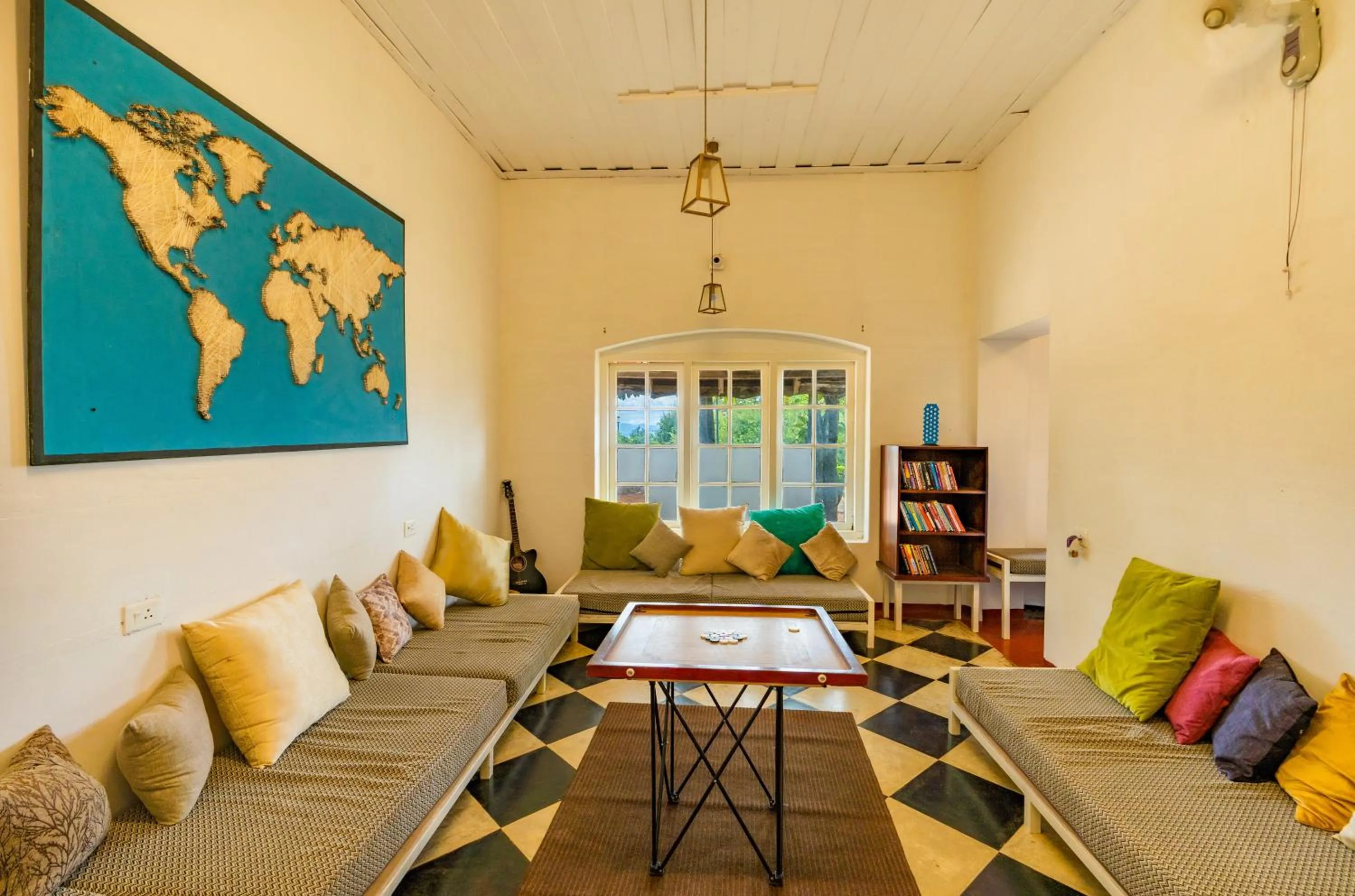 Living room in Zostel Plus Wayanad