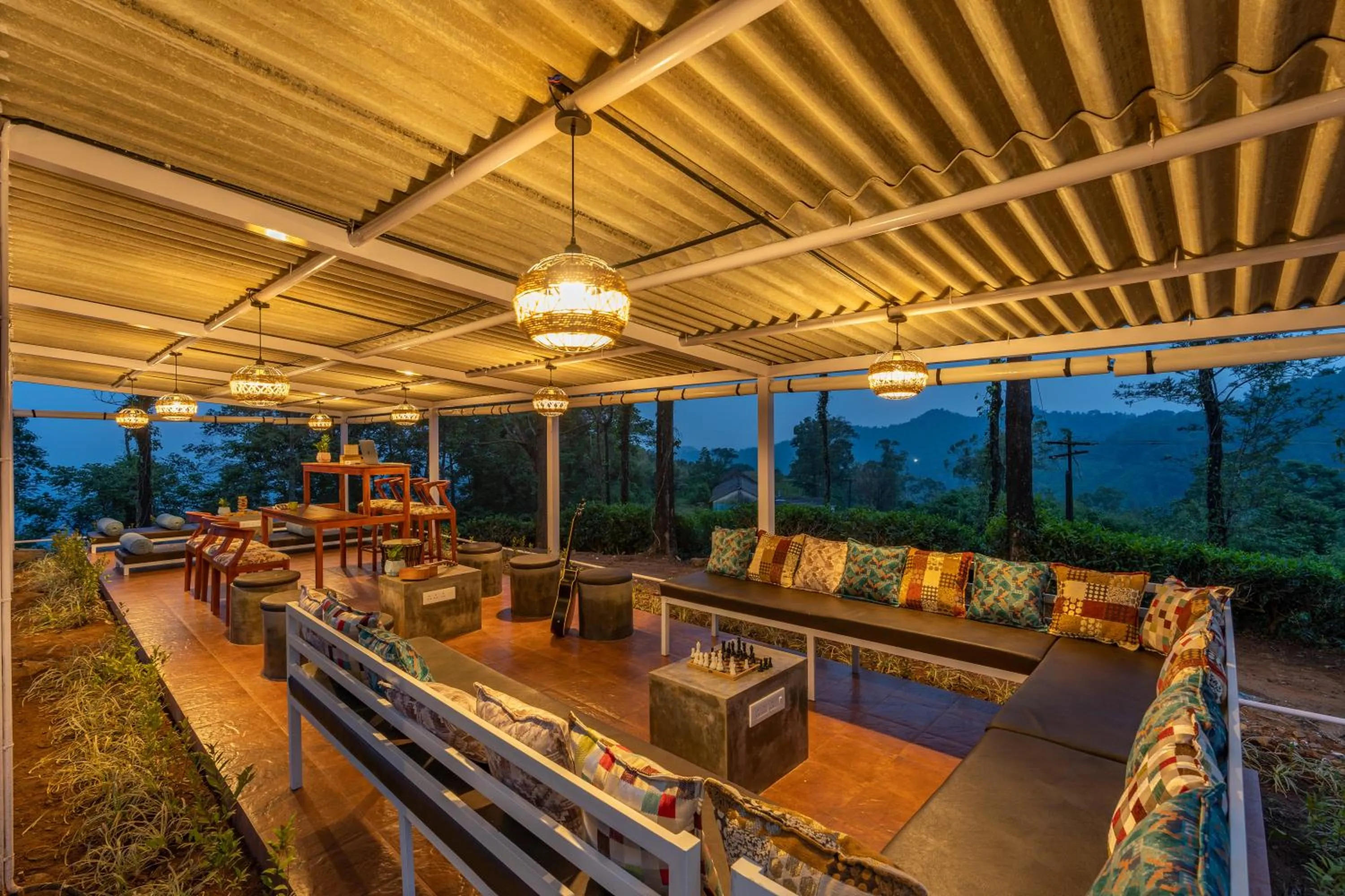 Living room in Zostel Plus Wayanad