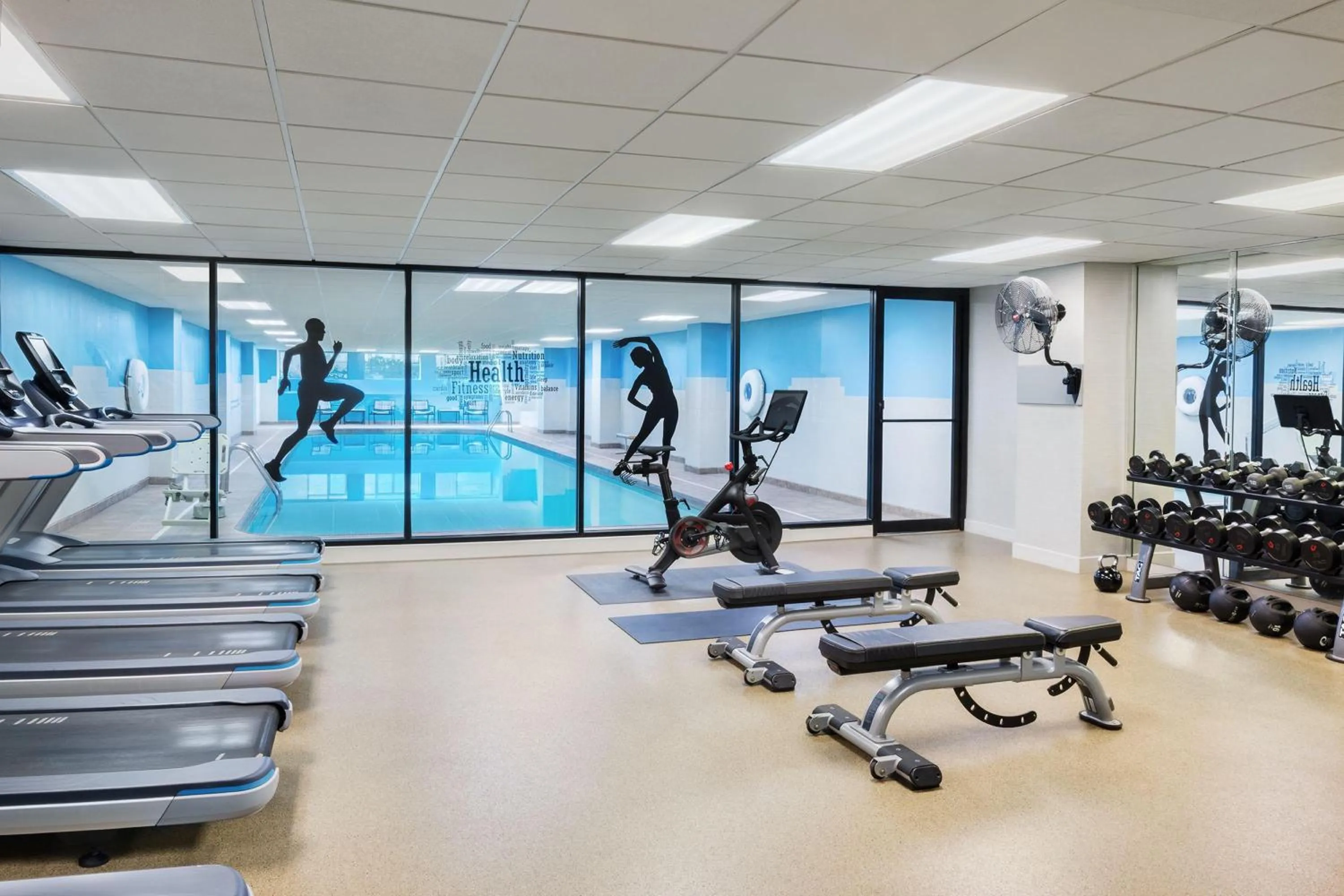 Fitness centre/facilities in Hyatt Regency Schaumburg Chicago