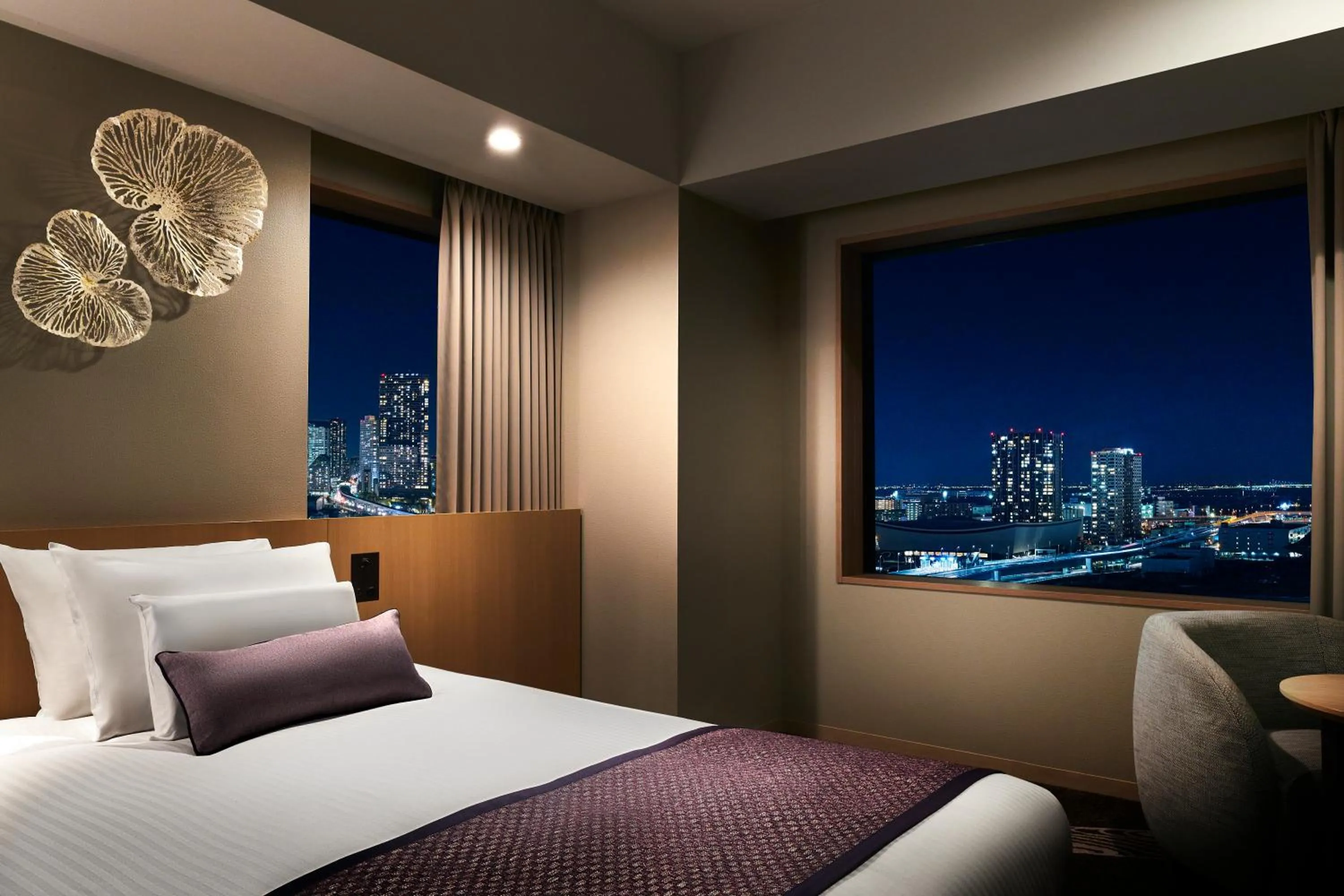 Bed in Hotel JAL City Tokyo Toyosu