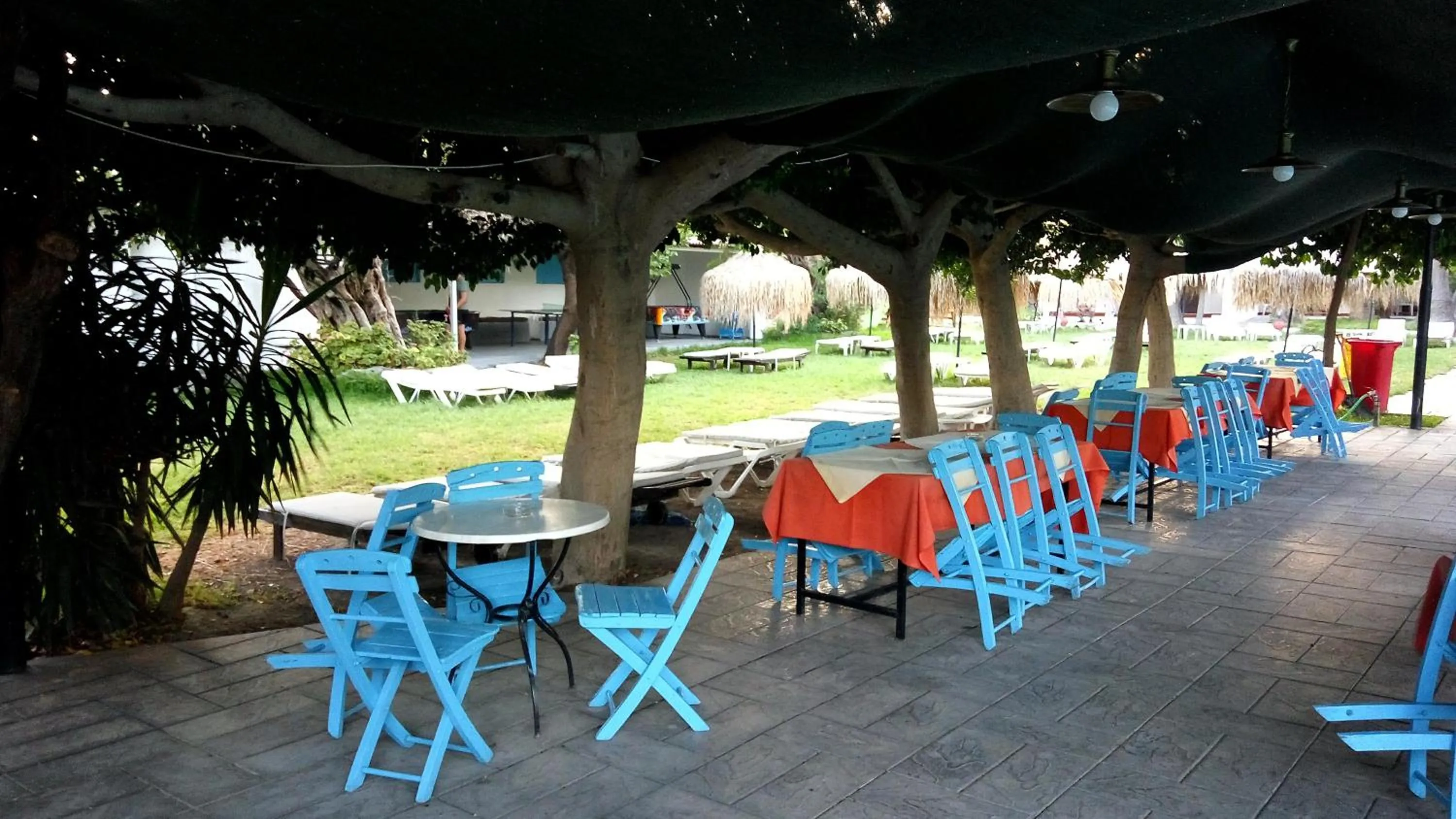 Patio in Oasis Hotel Bungalows Rhodes- All Inclusive