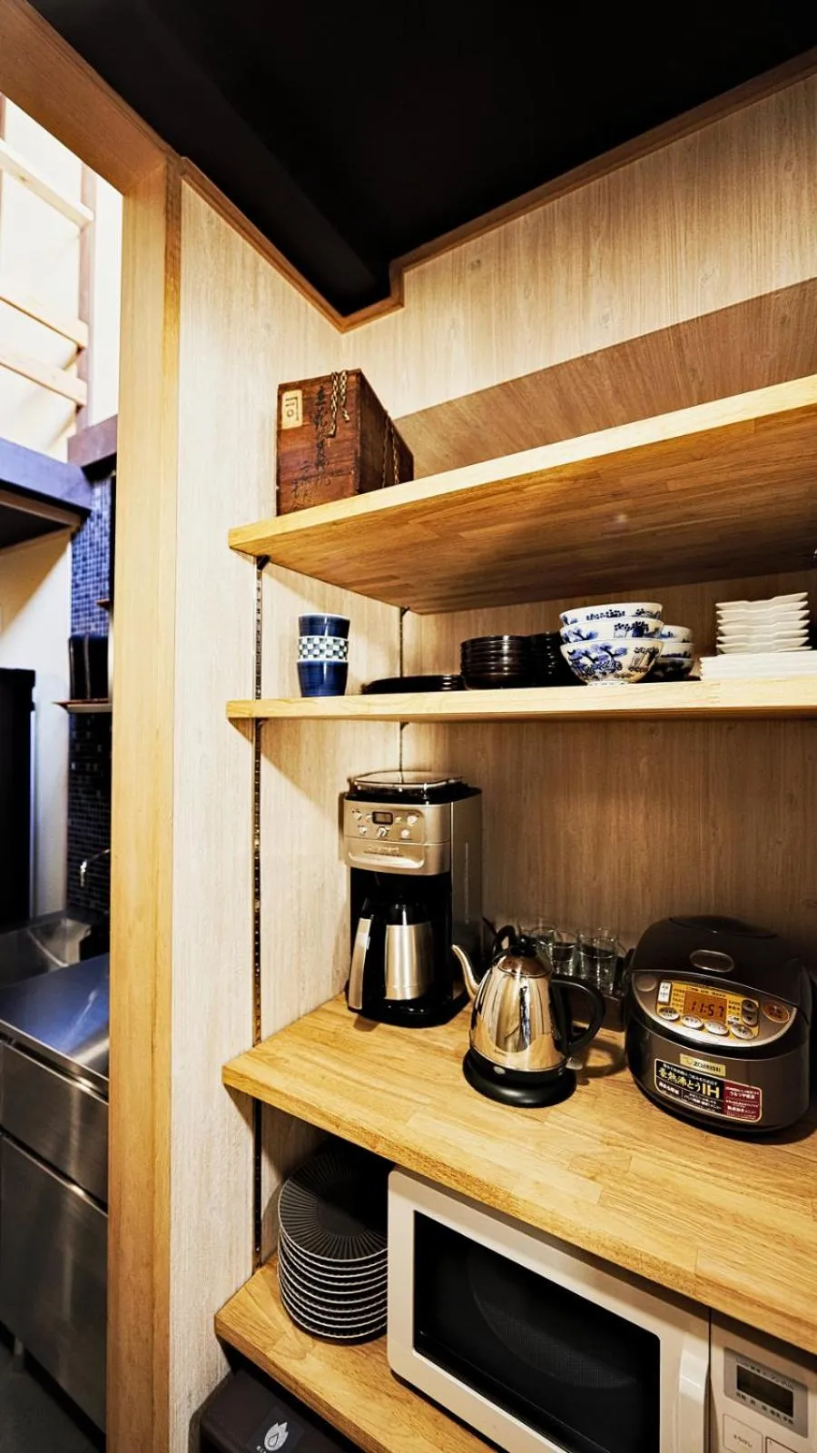 Communal kitchen in Kokonoe Machiya