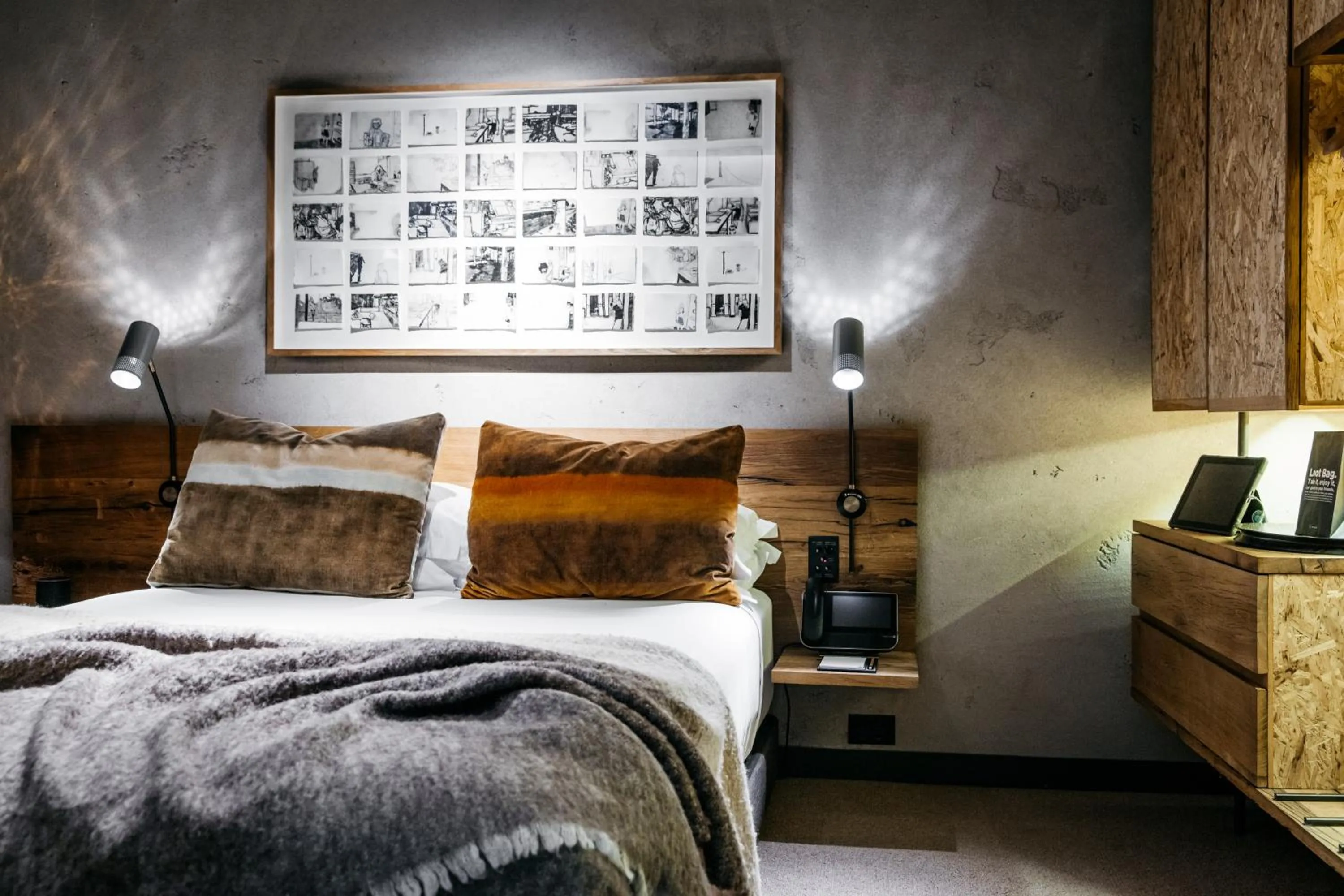 Bed in Ovolo Canberra, a Wyndham Hotel