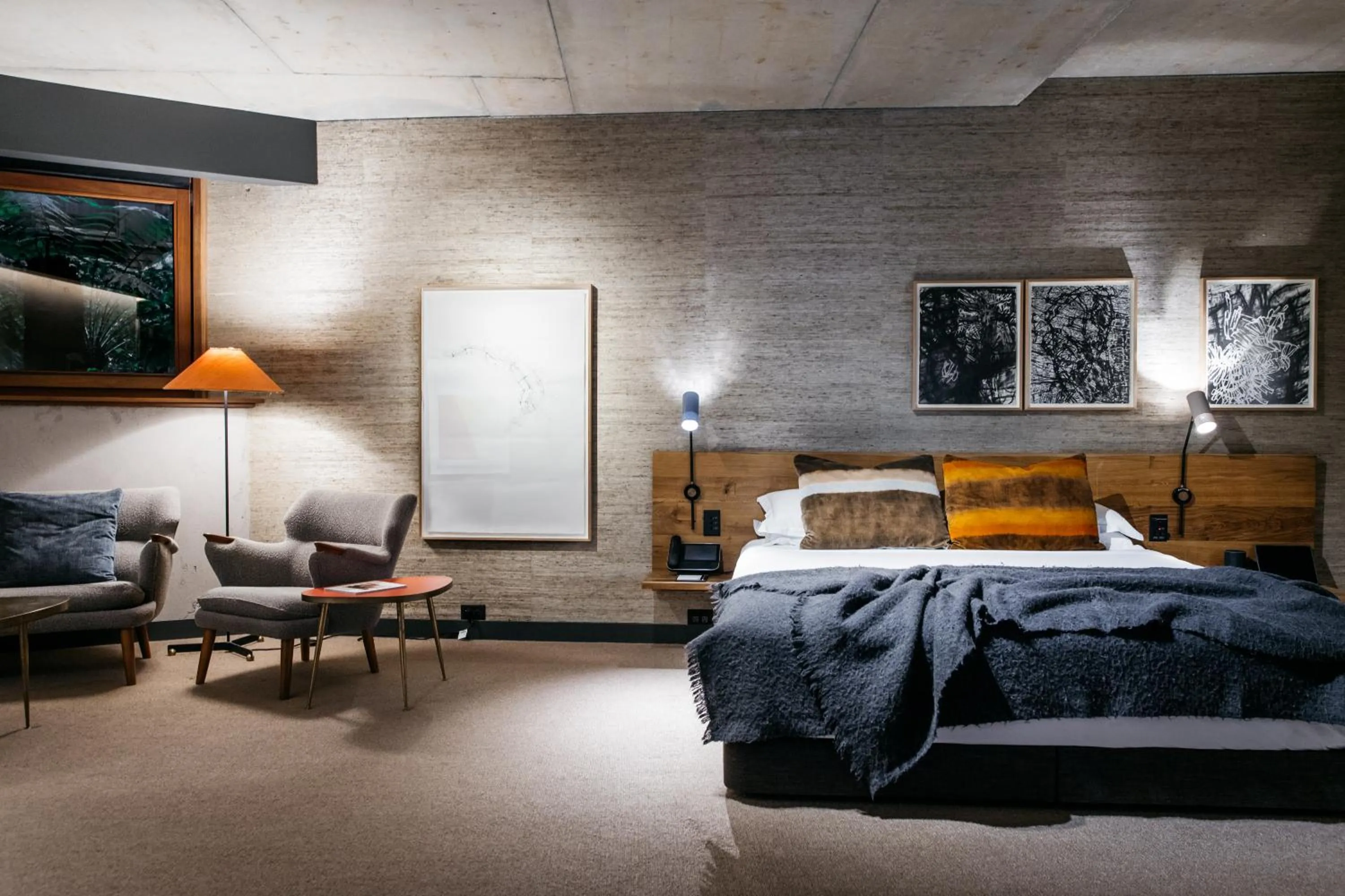 Bed in Ovolo Canberra, a Wyndham Hotel