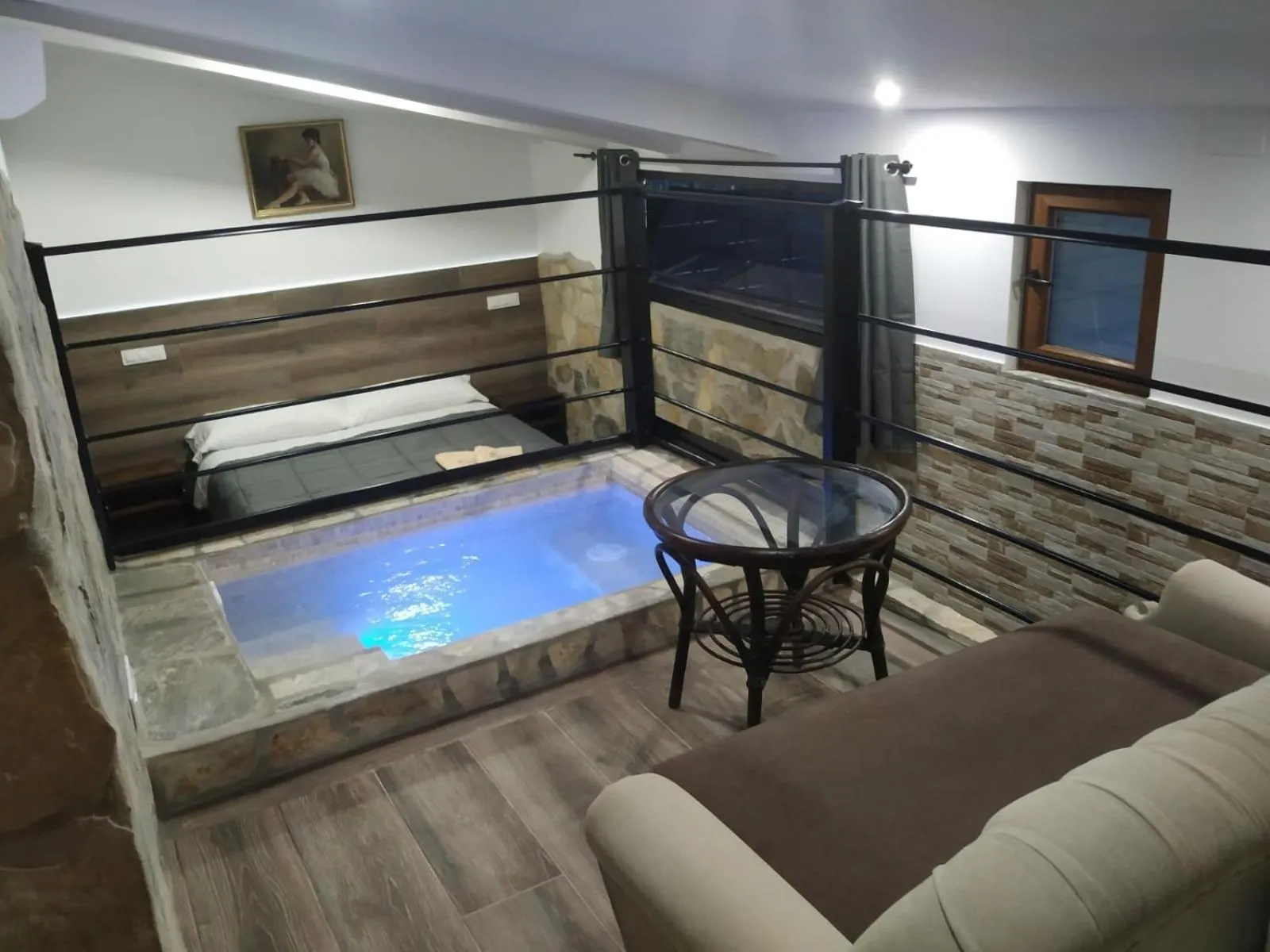 Living room in Posada Rural SPA Granja LA TEJERA de Lozoya